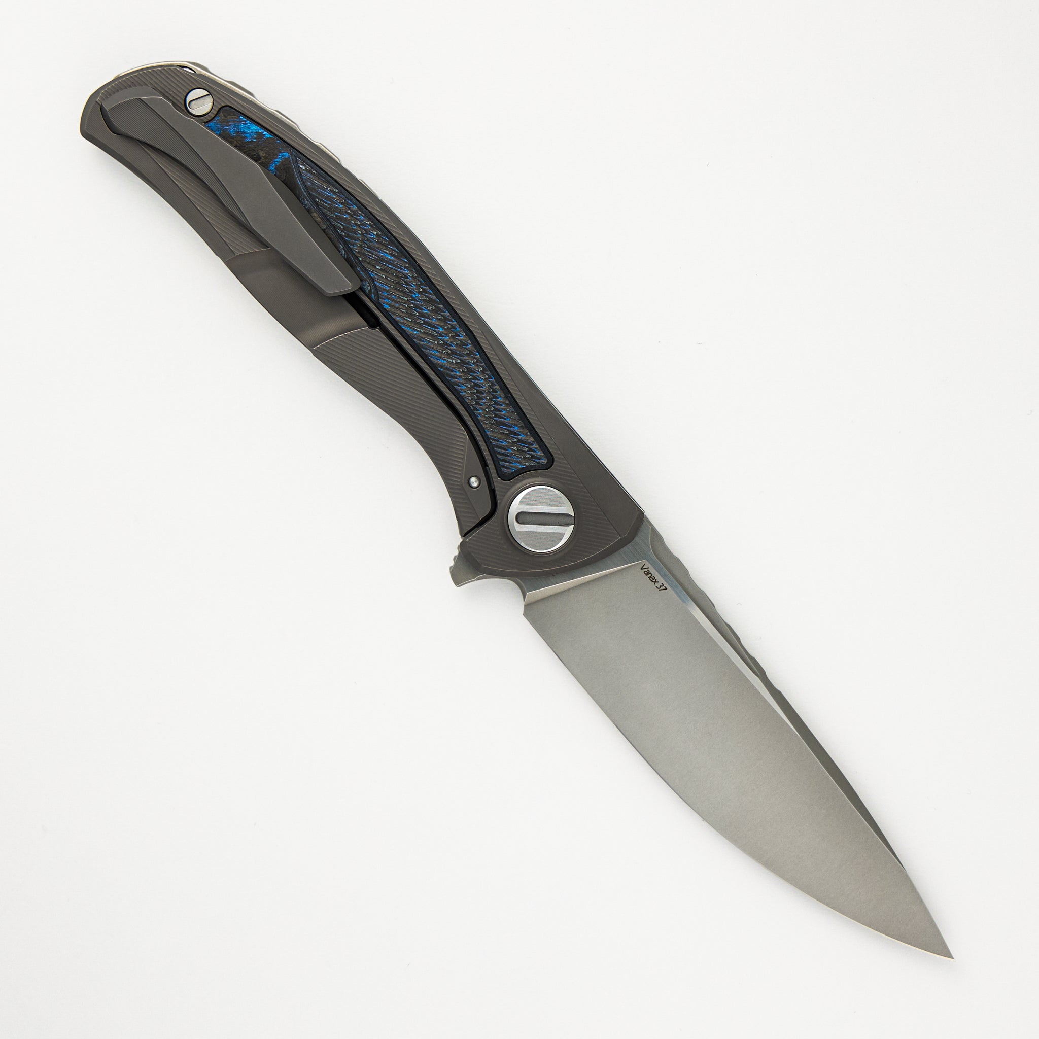 Shirogorov Custom Division F95NL – Electroweave CarboTi/Titanium Handle – Vanax 37 Blade – SRRBS