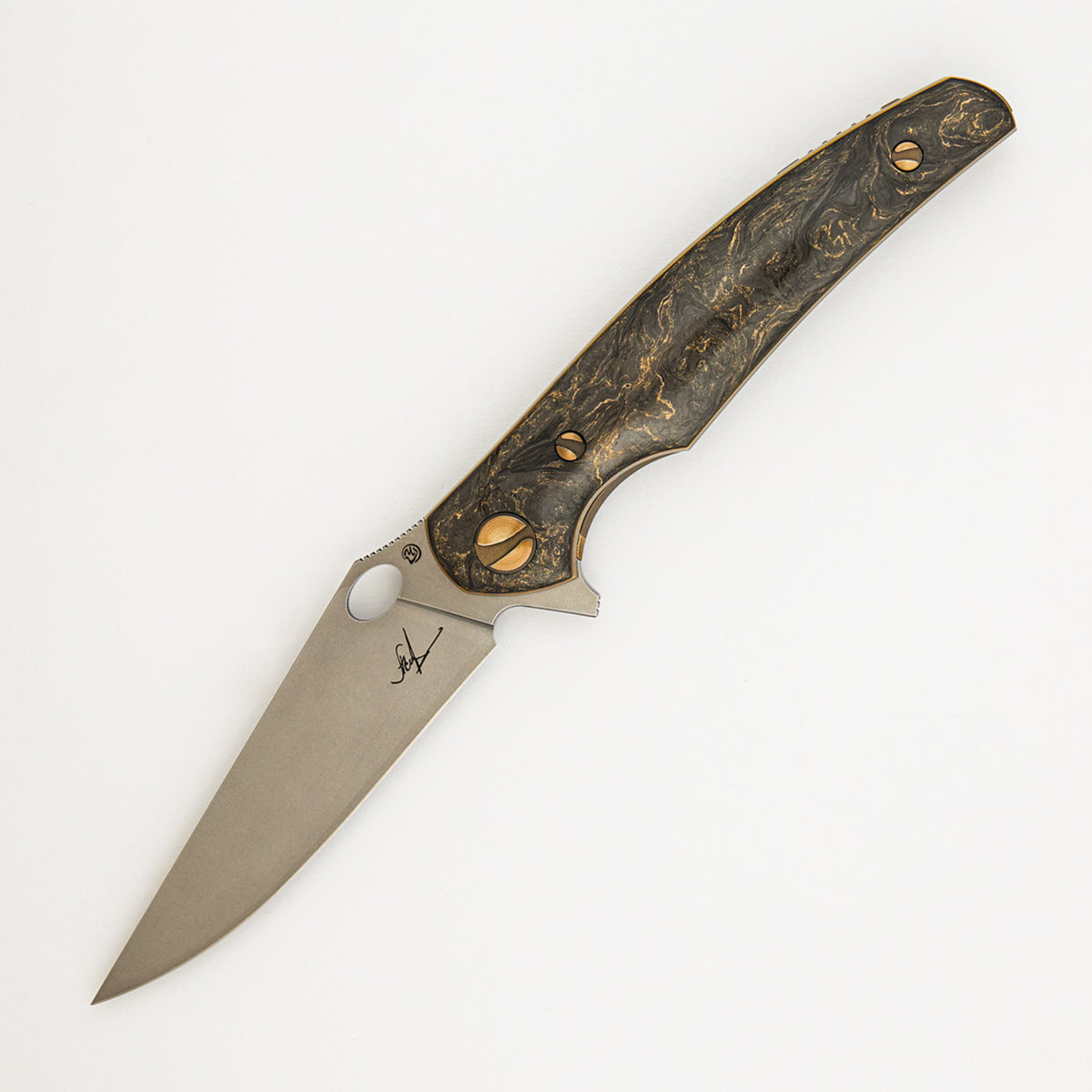 Raven Flipper - CPM S90V Blade - Carbon Fiber Handle