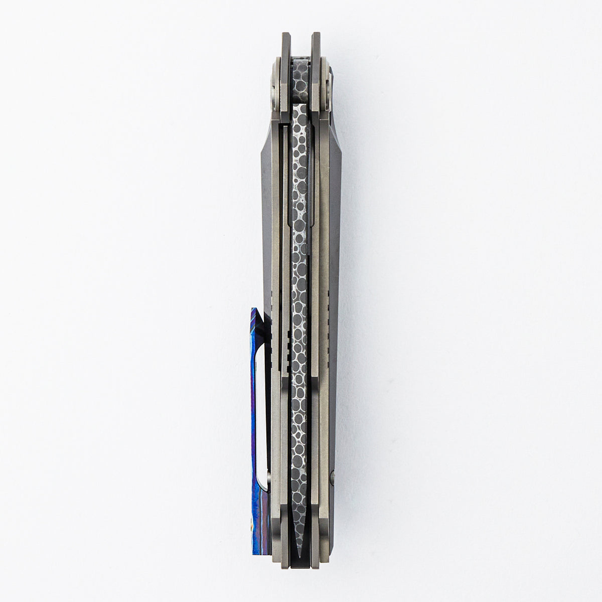 "Limited Edition" Cosmos - Dragon Scale Blade - Titanium/Zirconium Handle (Justus Design)