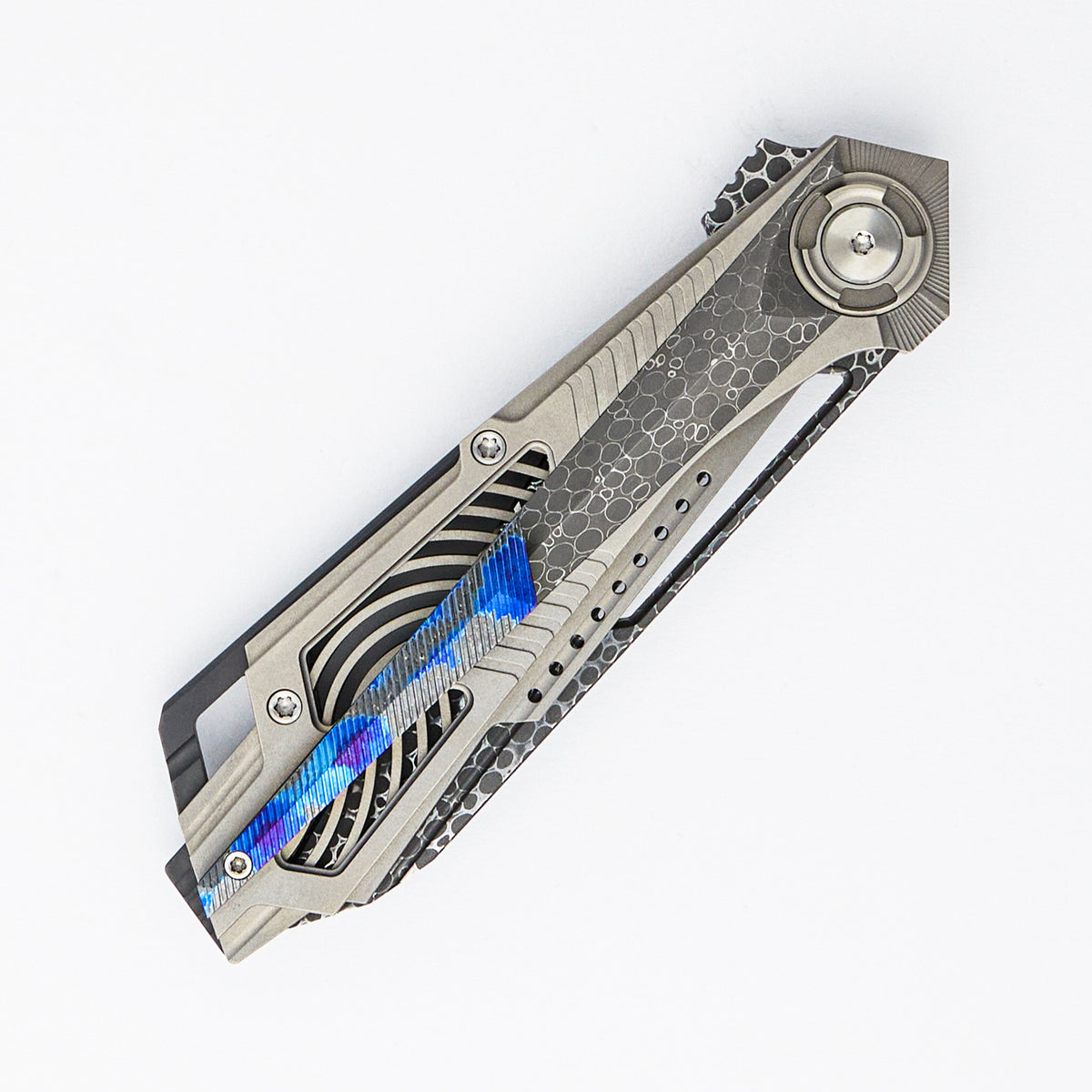 "Limited Edition" Cosmos - Dragon Scale Blade - Titanium/Dragon Scale Handle (Justus Design)