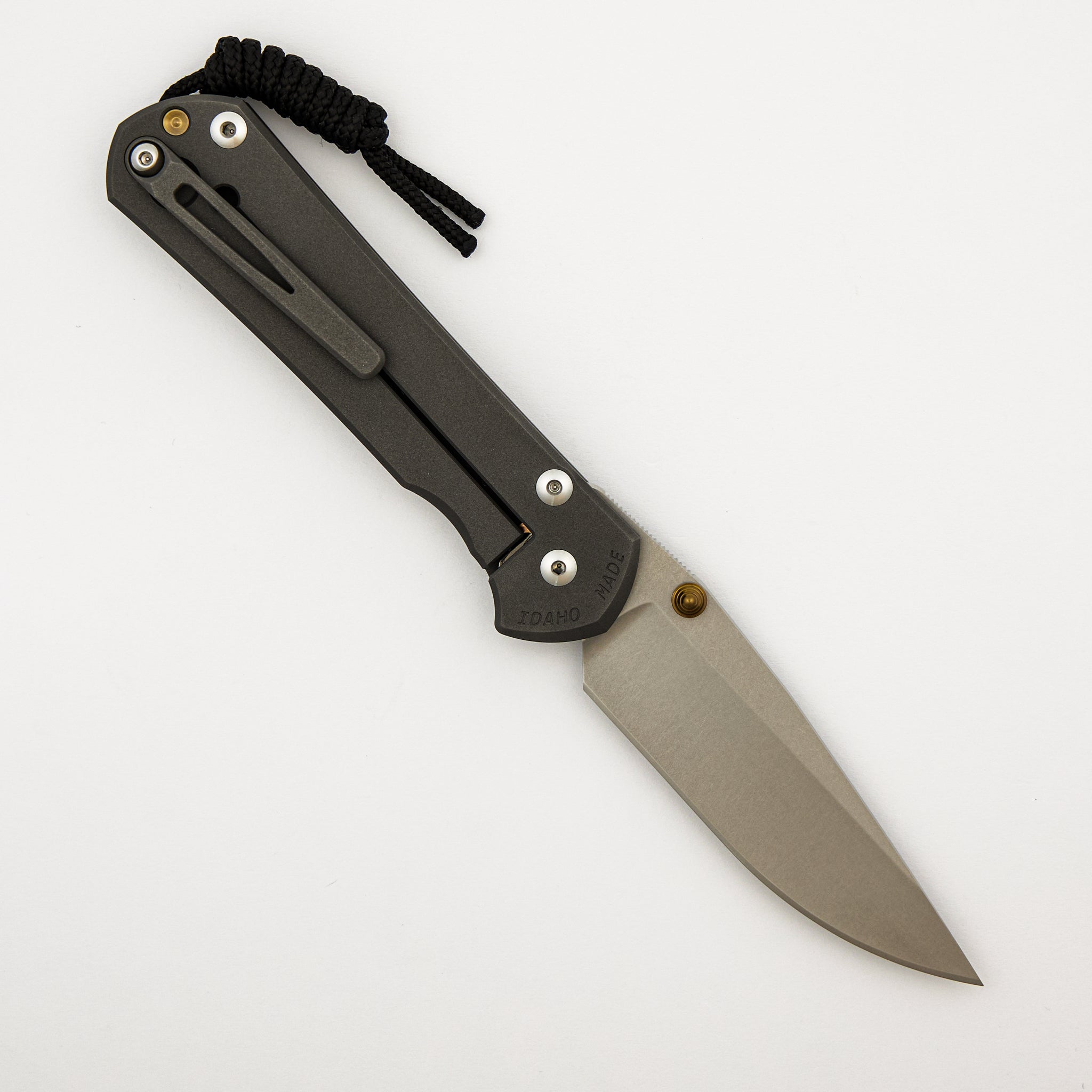 Large Sebenza 31 - Drop Point CPM MagnaCut Blade - MIM Clip - Gold Double Thumb Lugs