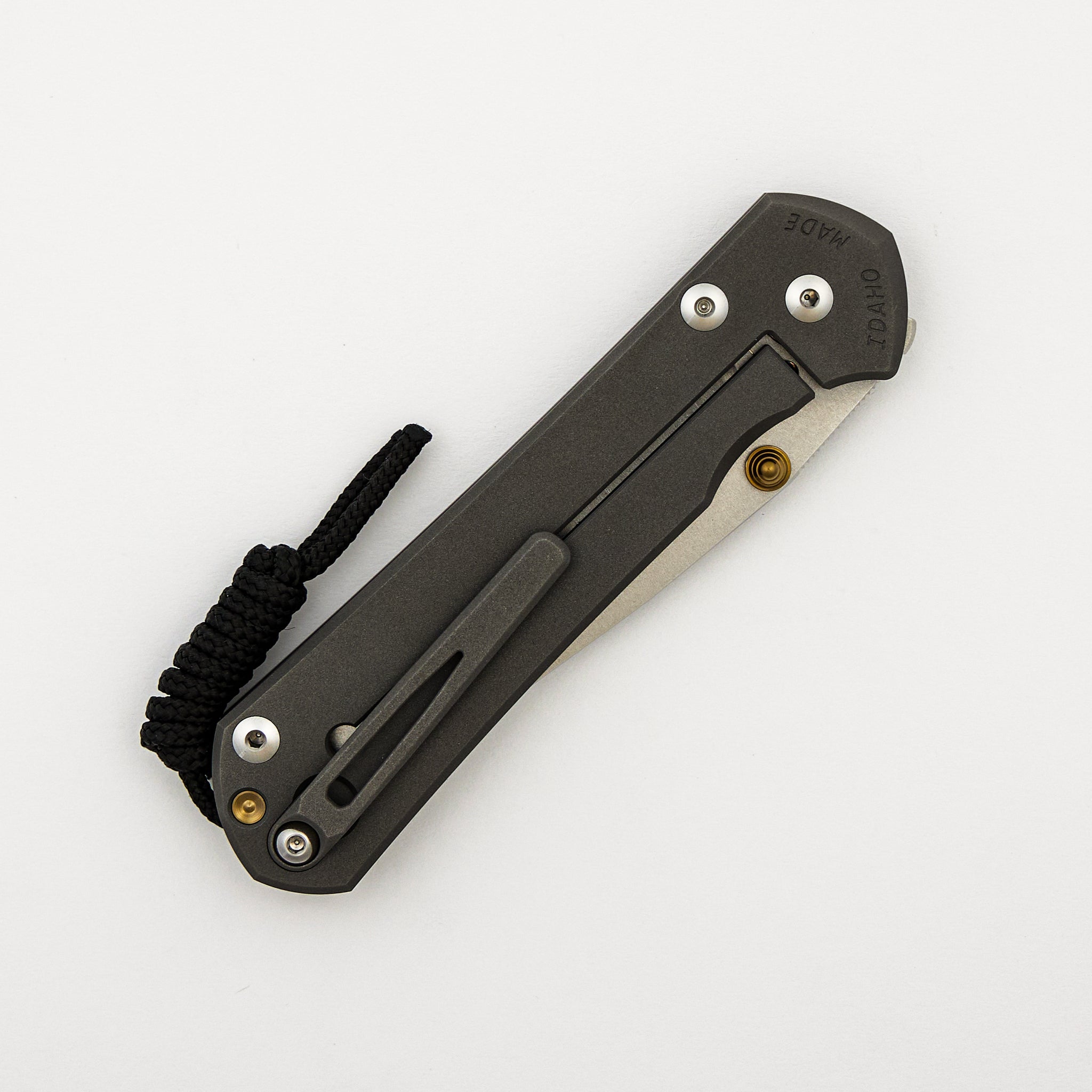 Large Sebenza 31 - Drop Point CPM MagnaCut Blade - MIM Clip - Gold Double Thumb Lugs