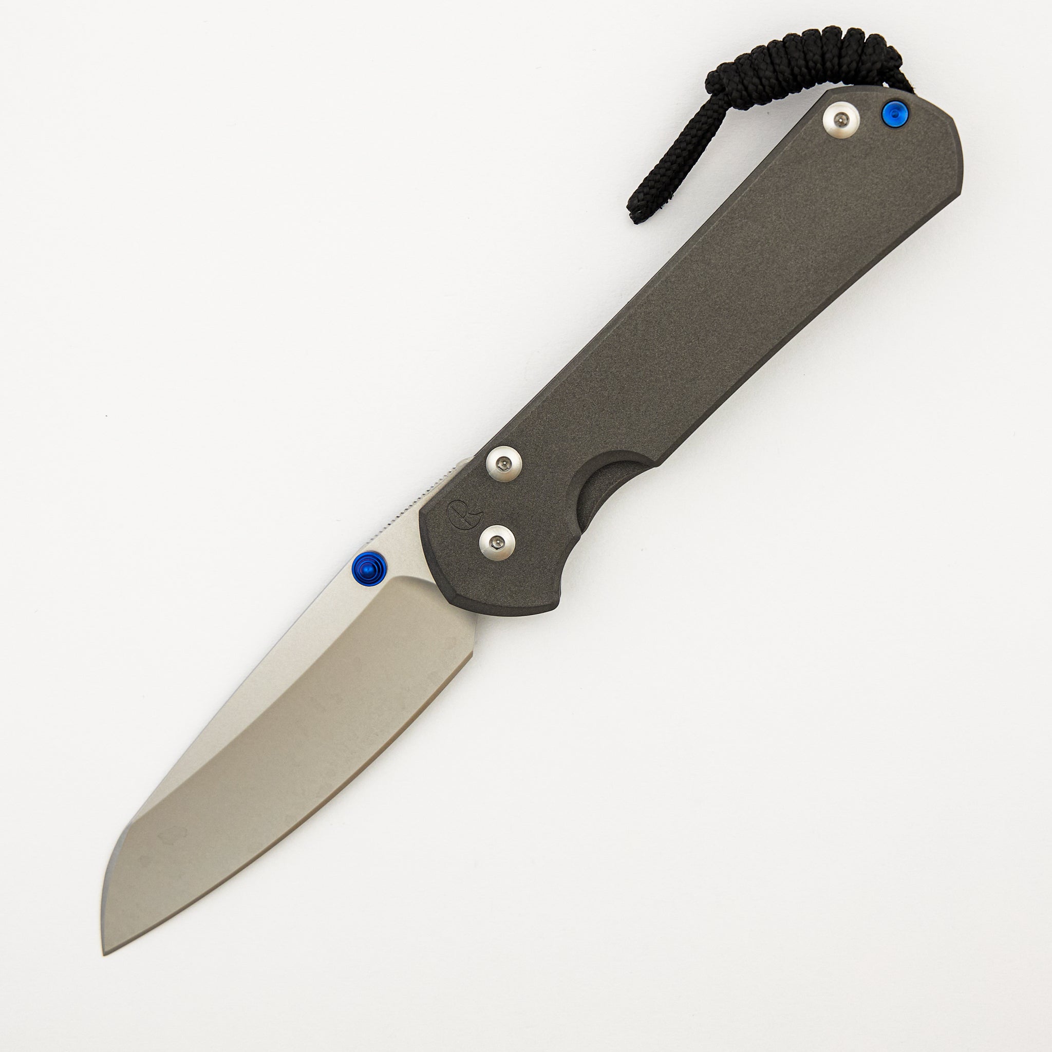 Large Sebenza 31 - Insingo CPM MagnaCut Blade - Blue Double Thumb Lugs
