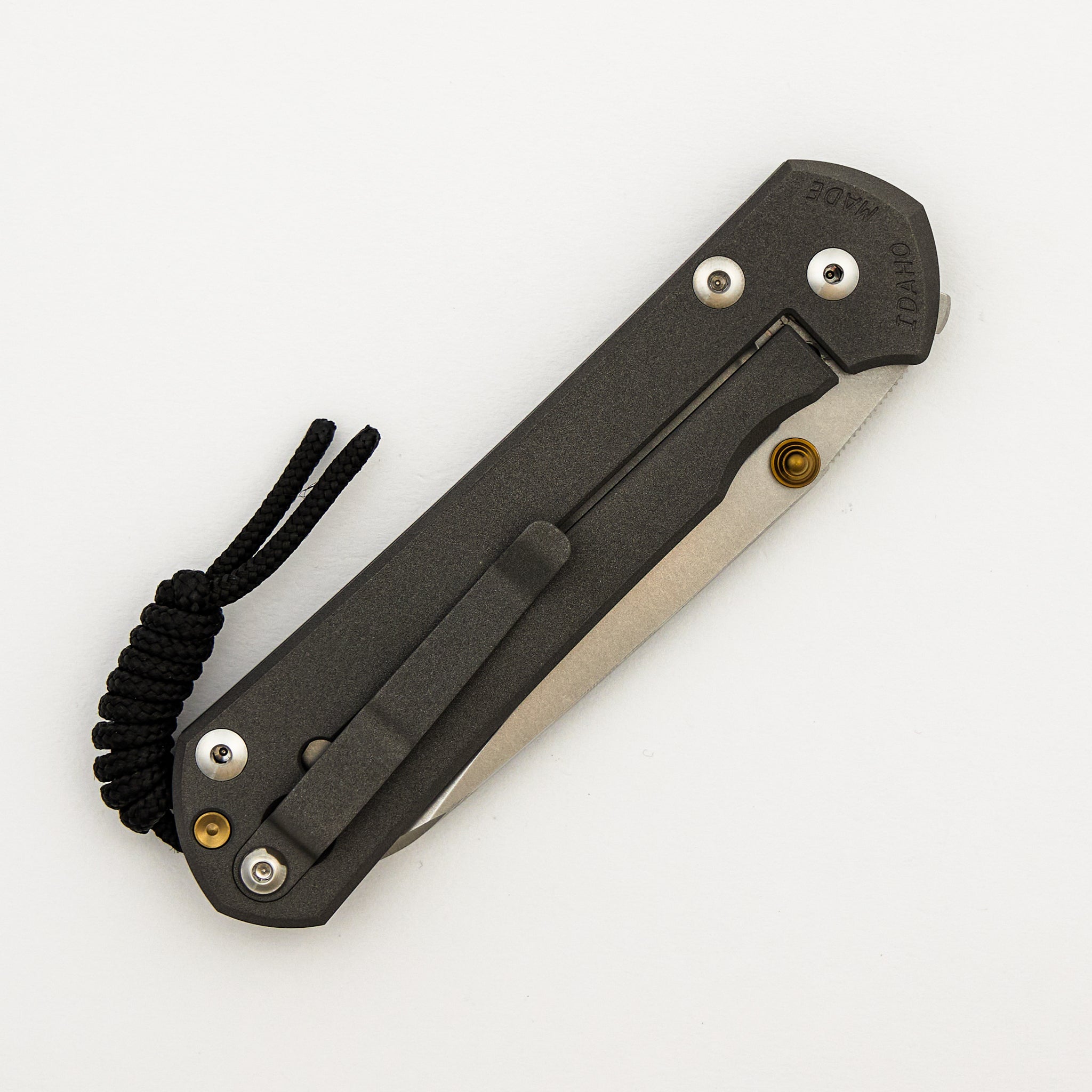 Large Sebenza 31 - Insingo CPM MagnaCut Blade - Gold Double Thumb Lugs