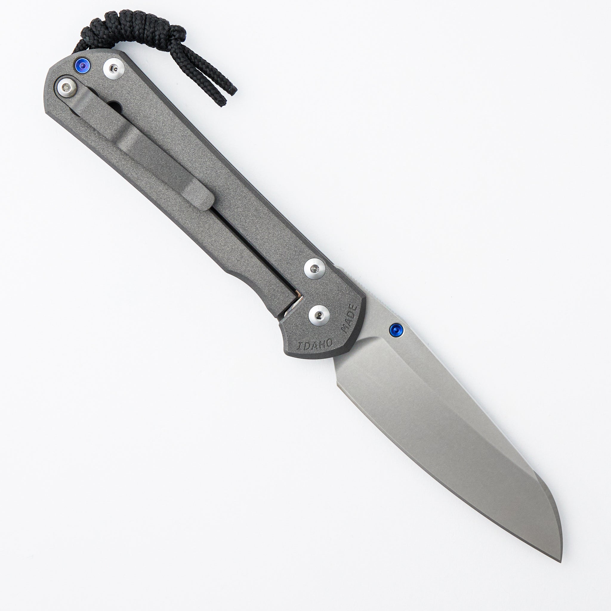 Large Sebenza 31 - Insingo CPM MagnaCut Blade - Blue Single Thumb Lugs
