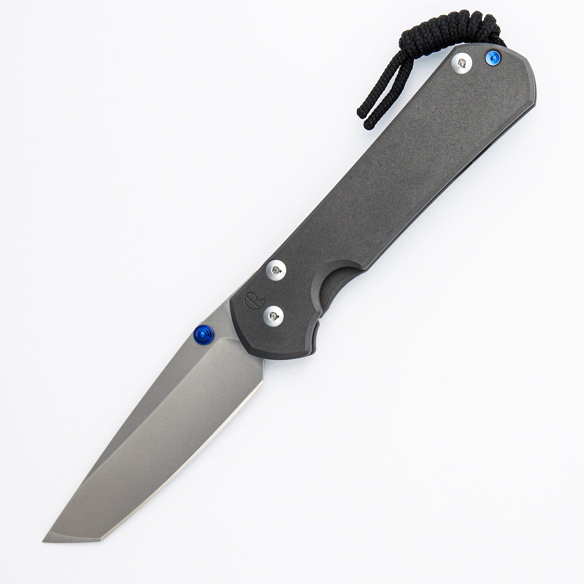Large Sebenza 31 - Tanto CPM MagnaCut Blade - Blue Double Thumb Lugs