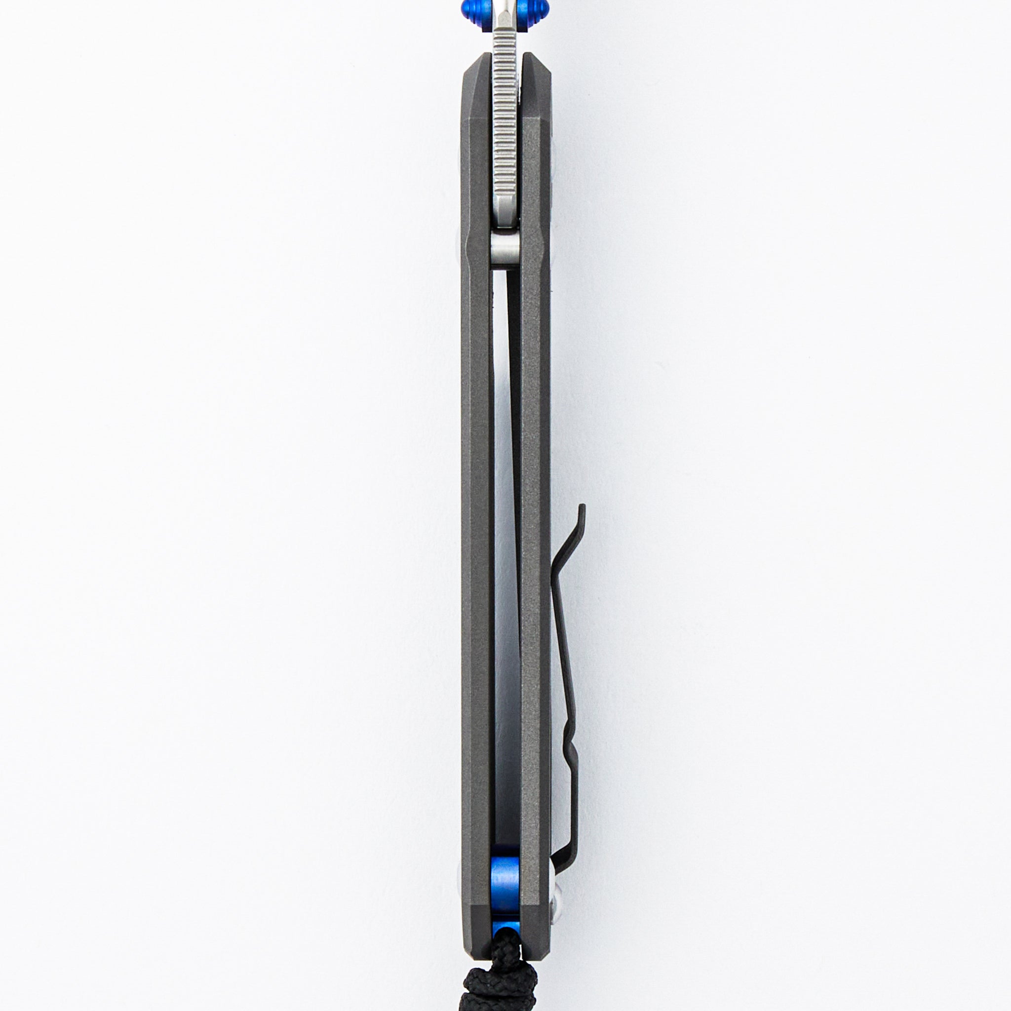 Large Sebenza 31 - Tanto CPM MagnaCut Blade - Blue Double Thumb Lugs
