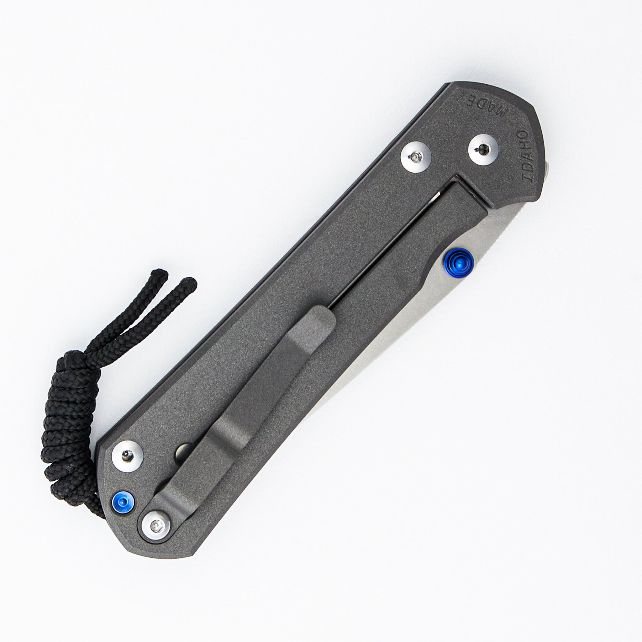 Large Sebenza 31 - Tanto CPM MagnaCut Blade - Blue Double Thumb Lugs