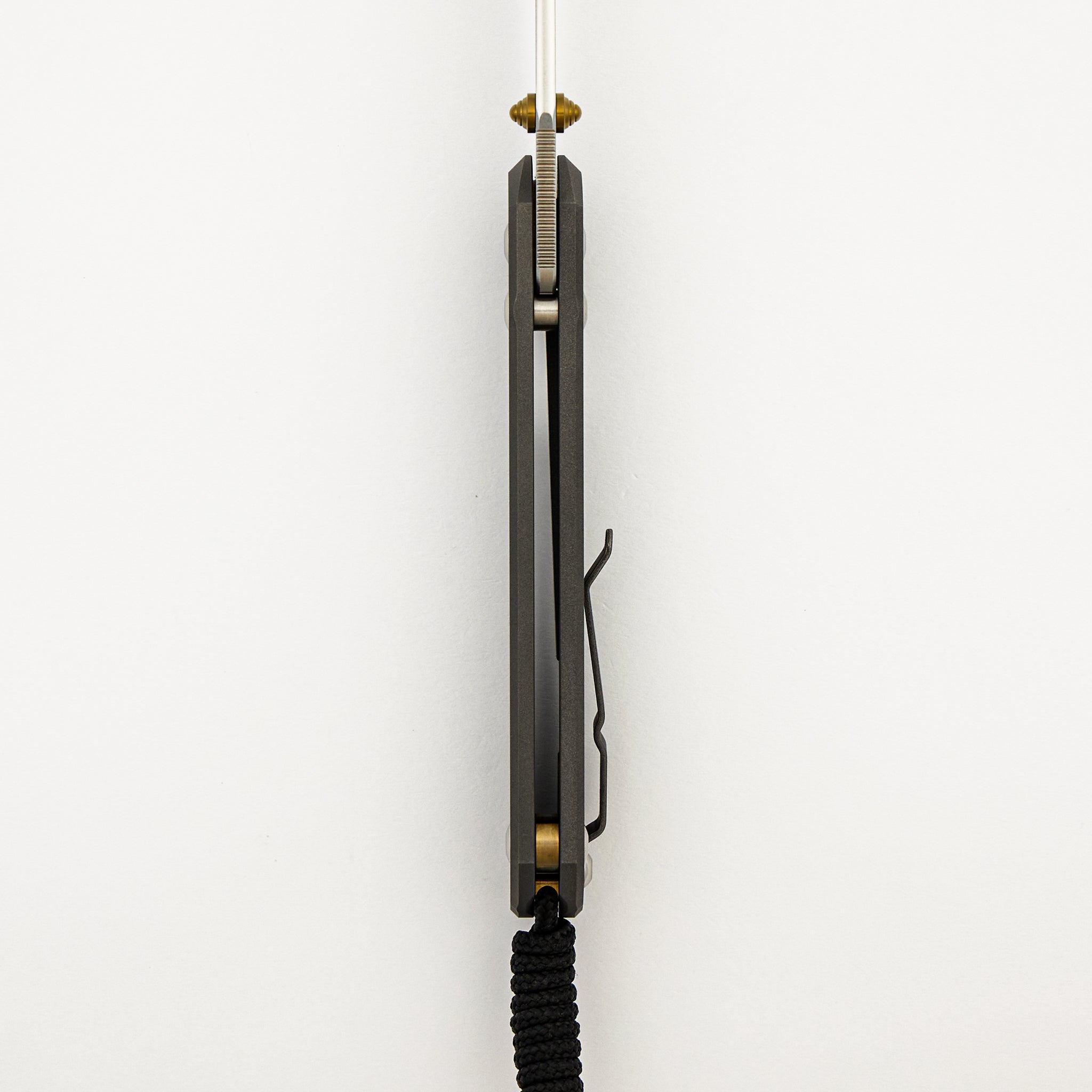 Large Sebenza 31 - Tanto CPM MagnaCut Blade - Gold Double Thumb Lugs