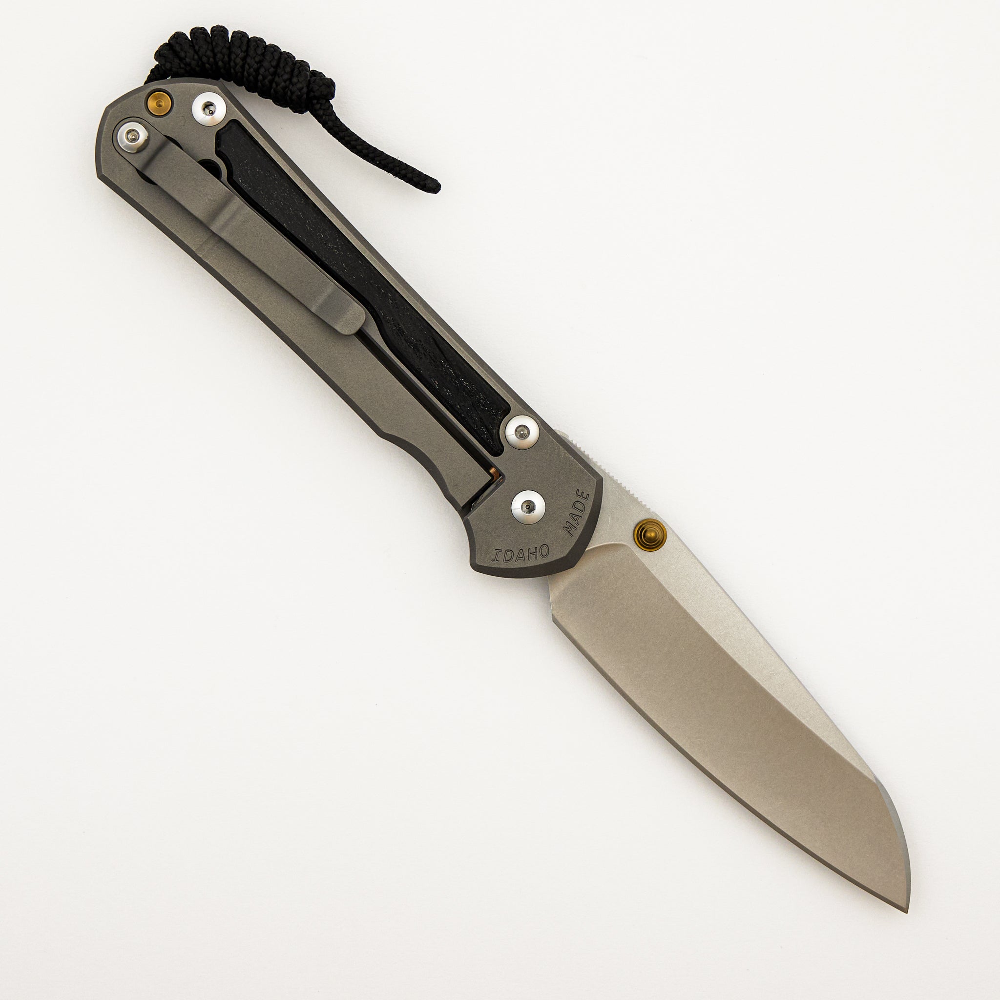 Large Sebenza 31 Bog Oak Inlay - Insingo CPM MagnaCut Blade - Gold Dou