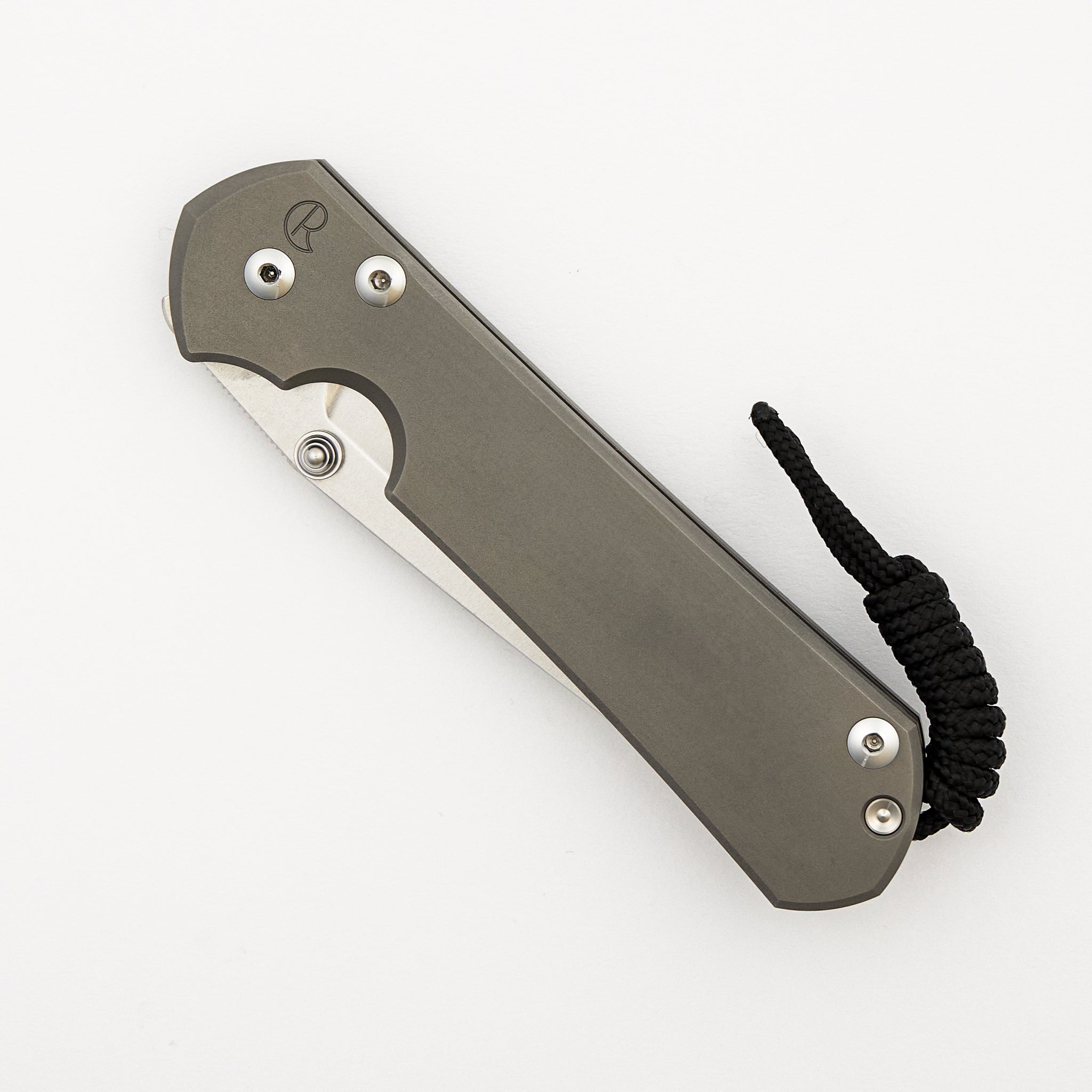 Large Sebenza 31 - Glass Blasted - Tanto CPM MagnaCut Blade - Silver Double Thumb Lugs
