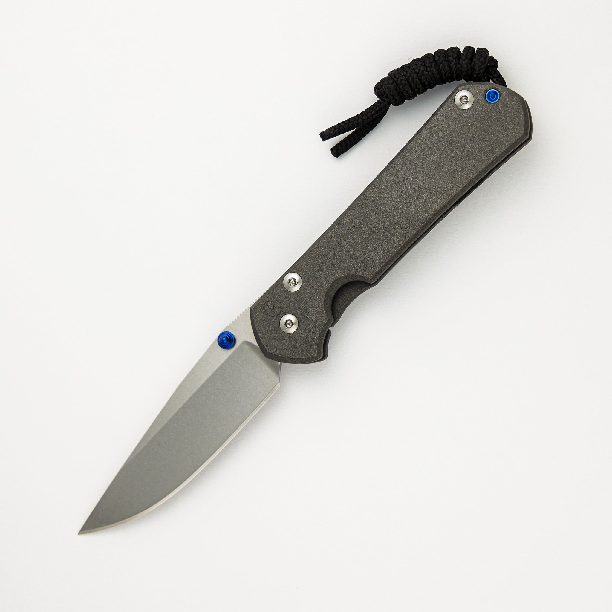 Small Sebenza 31 - Drop Point CPM MagnaCut Blade - Blue Double Thumb Lugs