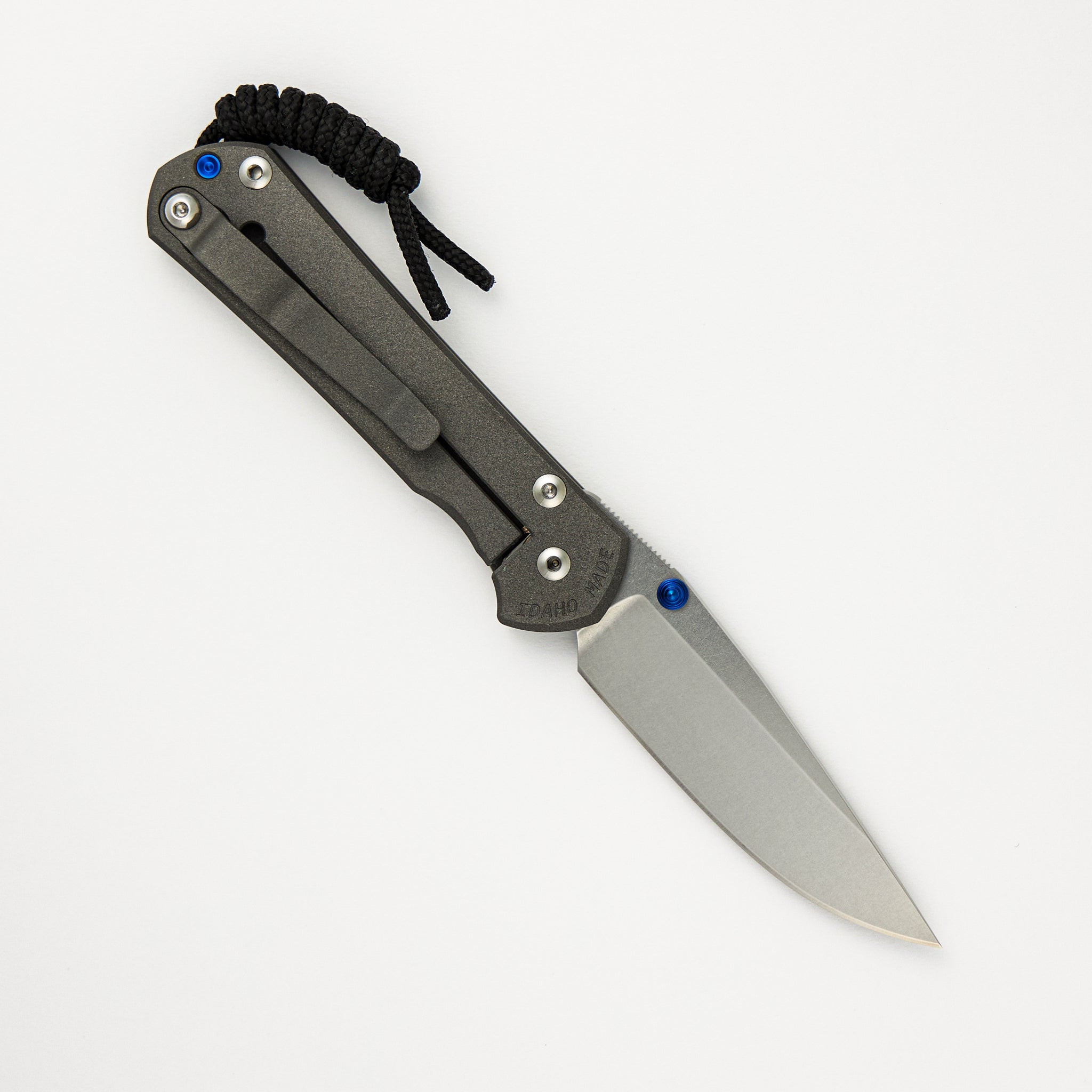 Small Sebenza 31 - Drop Point CPM MagnaCut Blade - Blue Double Thumb Lugs