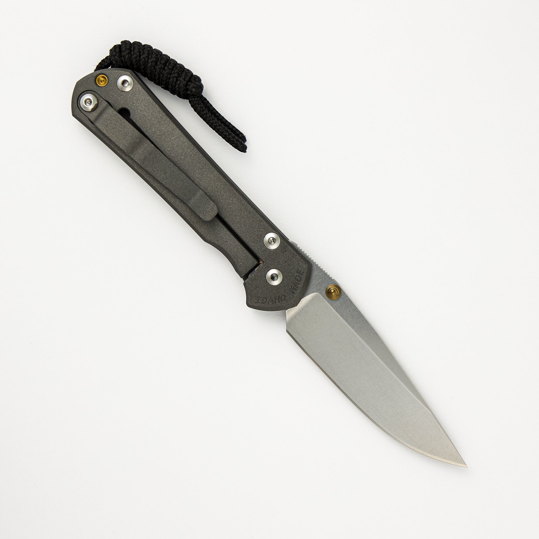 Chris Reeve Small Sebenza 31 - Drop Point CPM MagnaCut Blade - Gold Double Thumb Lugs