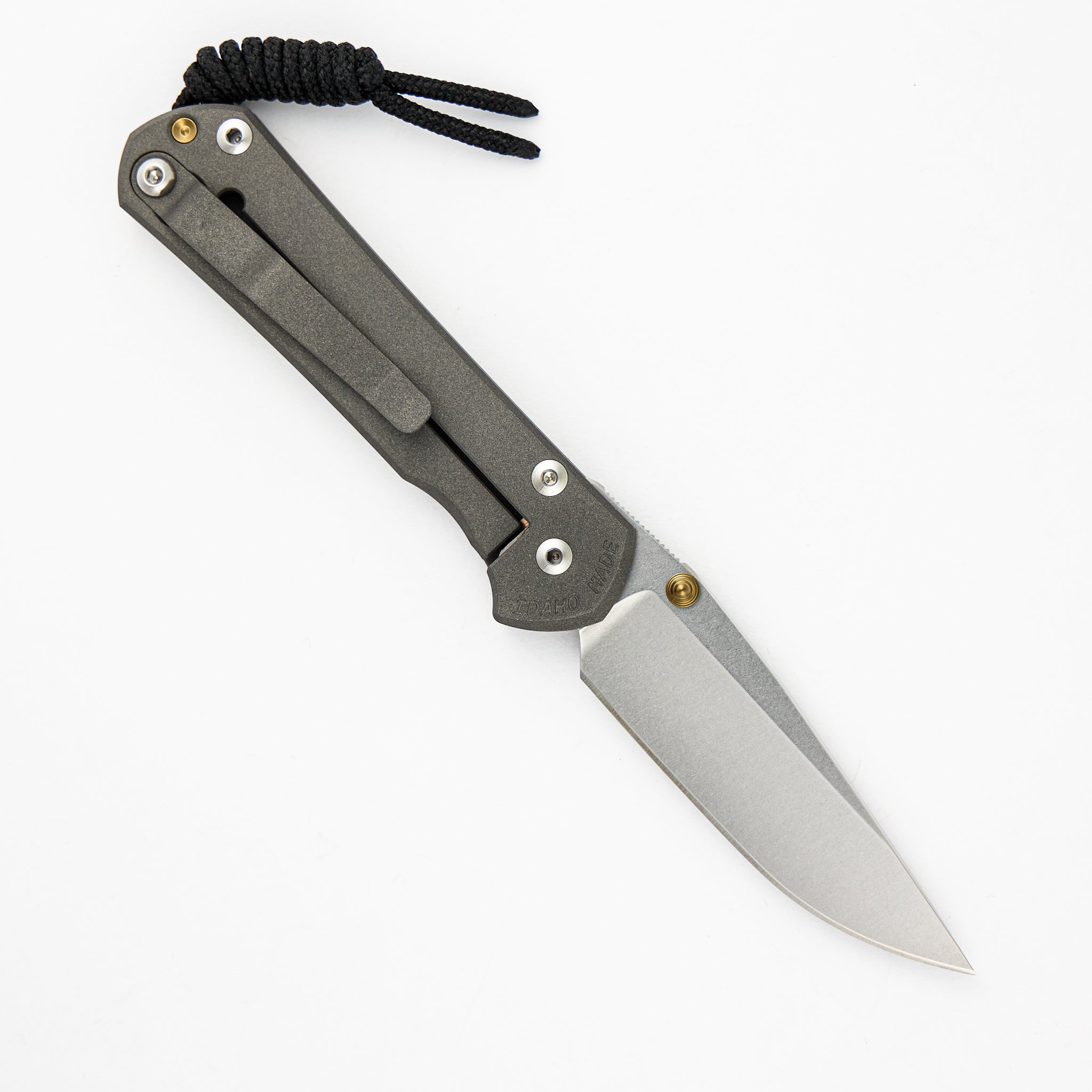 Chris Reeve Small Sebenza 31 - Drop Point CPM MagnaCut Blade - Gold Double Thumb Lugs