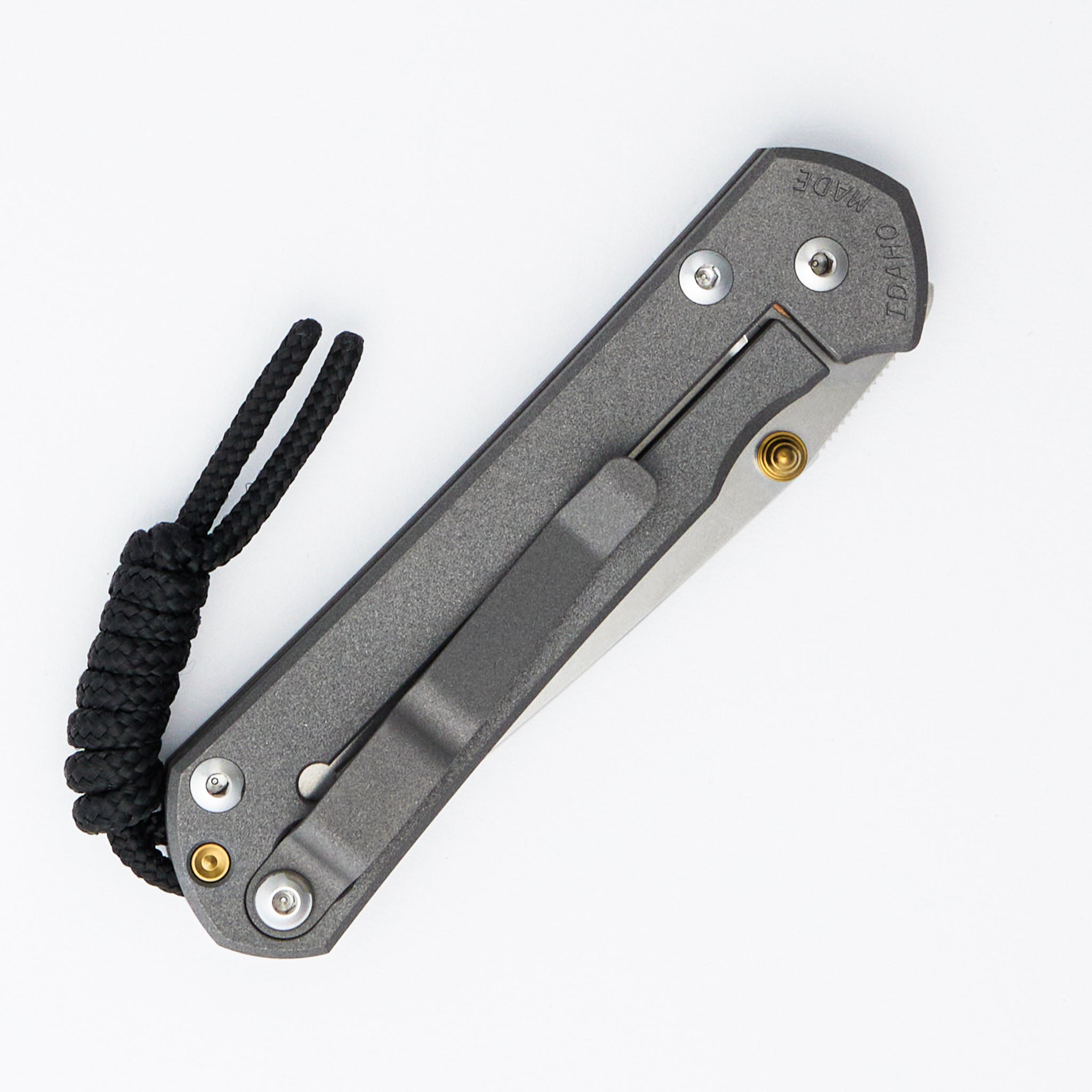 Small Sebenza 31 - Tanto CPM MagnaCut Blade - Gold Double Thumb Lugs