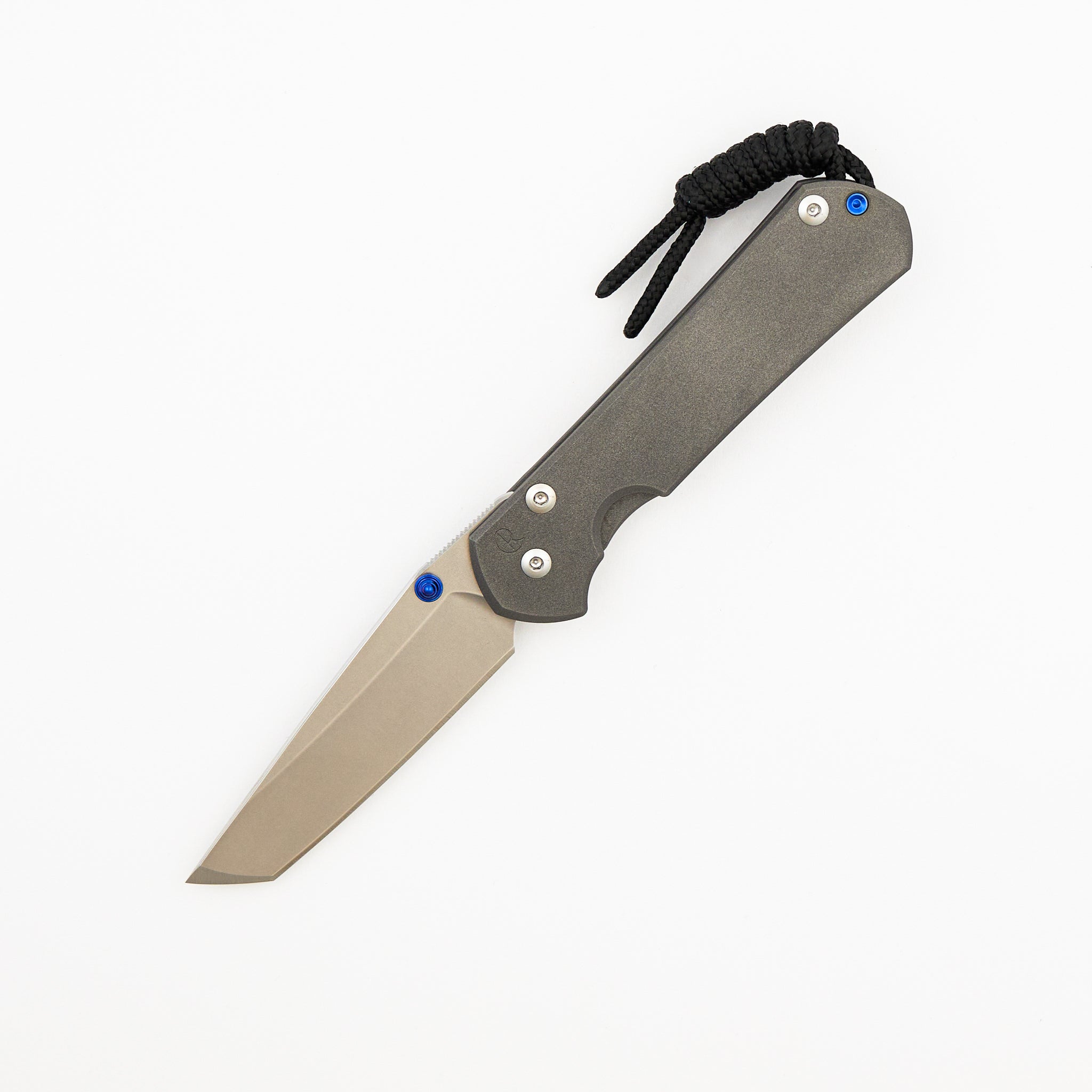 Small Sebenza 31 - Tanto CPM MagnaCut Blade - Blue Single Thumb Lug