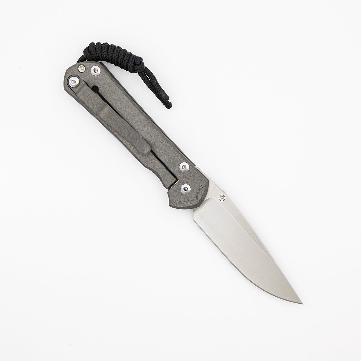 Small Sebenza 31 - Drop Point Polished CPM MagnaCut Blade - Silver Single Thumb Lug