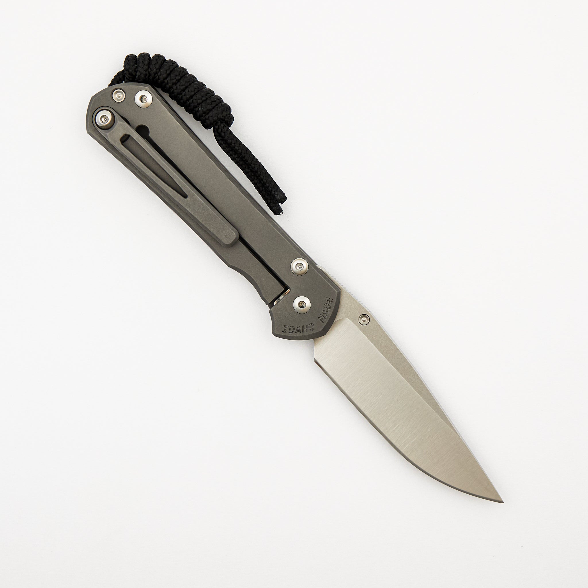 Small Sebenza 31 - Drop Point Polished CPM MagnaCut Blade - Glass Blasted - MIM Clip - Silver Single Lug