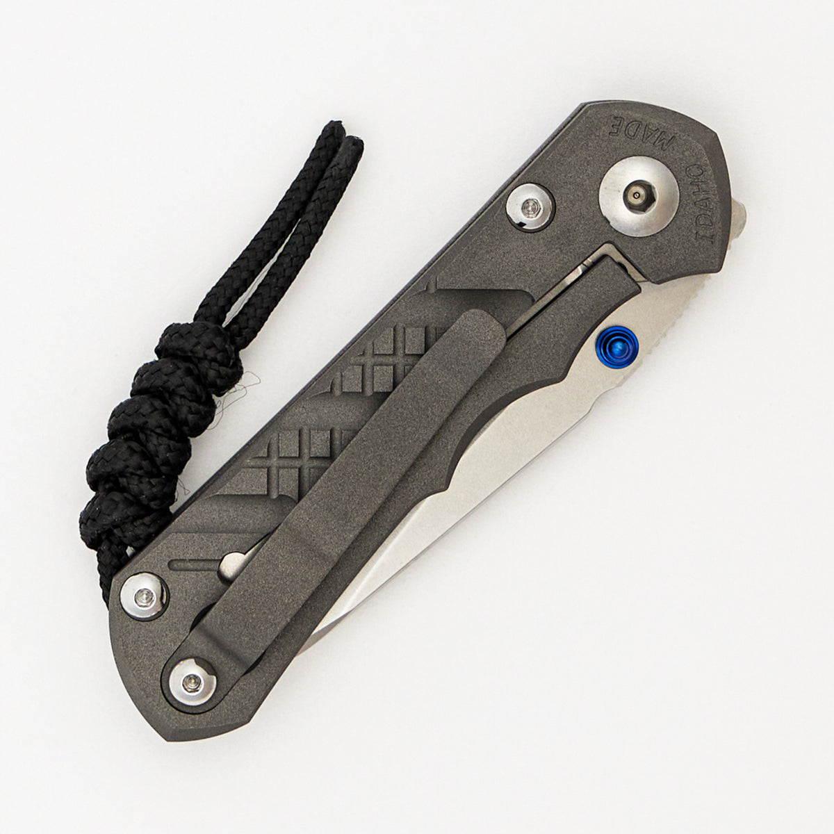 Small Inkosi Crosshatch - Insingo CPM MagnaCut Blade - Sandblasted