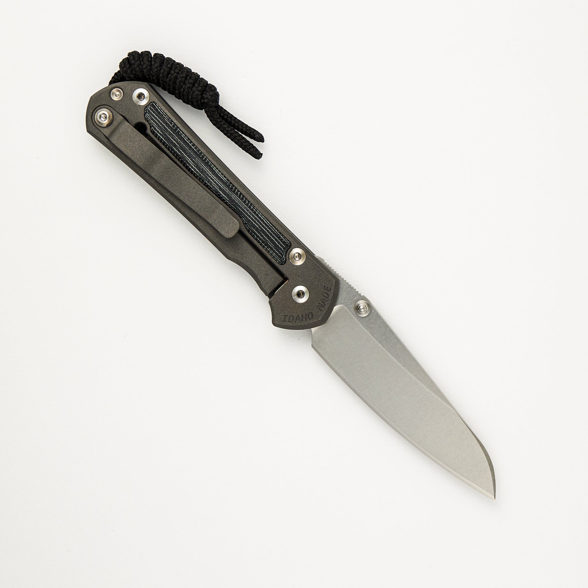 Chris Reeve Small Sebenza 31 - Black Canvas Micarta Inlays - Insingo CPM MagnaCut Blade - Silver Double Thumb Lugs