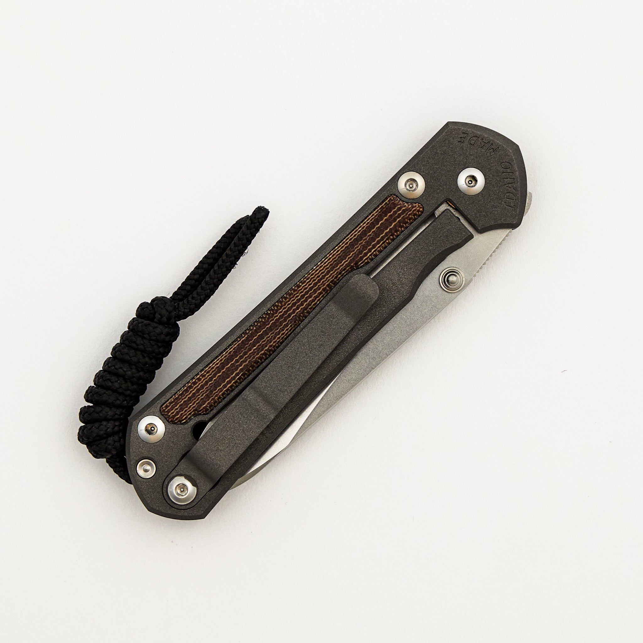 Small Sebenza 31 - Natural Canvas Micarta Inlays - Insingo CPM MagnaCut Blade - Silver Double Thumb Lugs