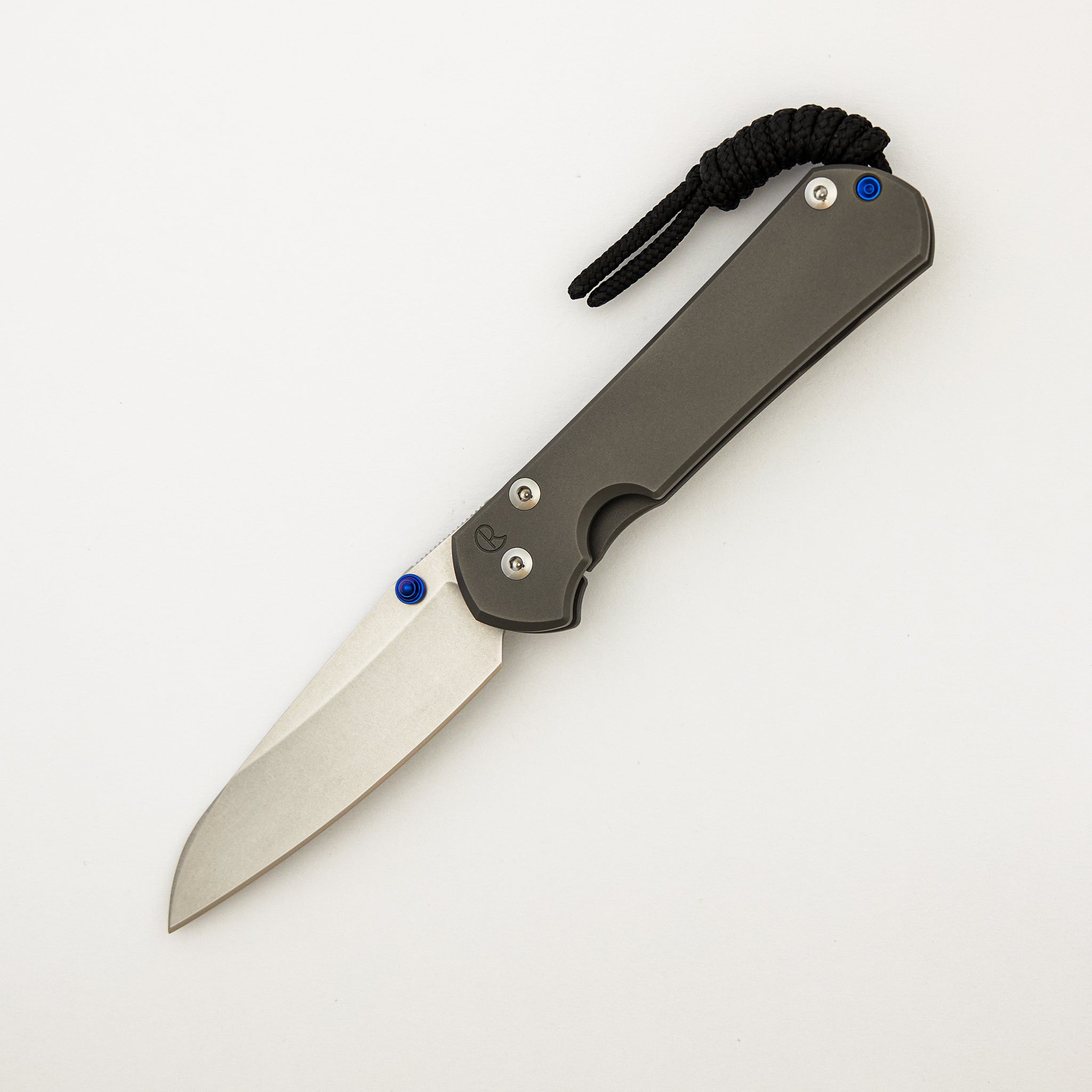 Small Sebenza 31 - Insingo CPM MagnaCut Blade - Glass Blasted - Blue Double Lugs