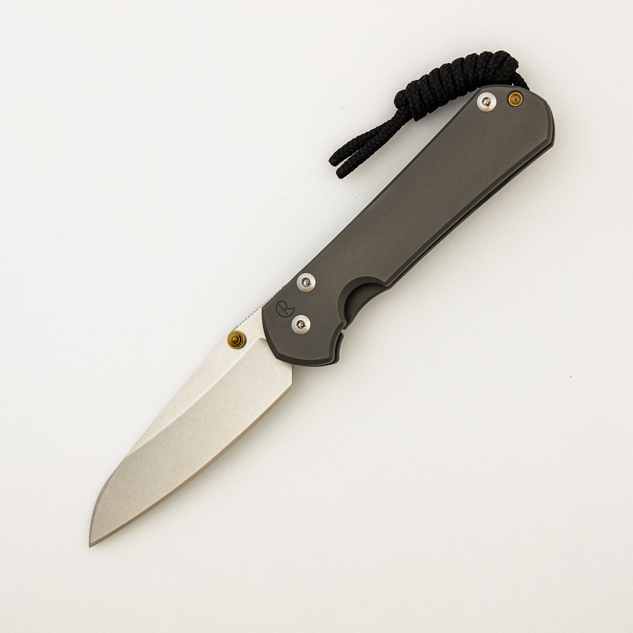 Small Sebenza 31 - Insingo CPM MagnaCut Blade - Glass Blasted - Gold Double Lugs