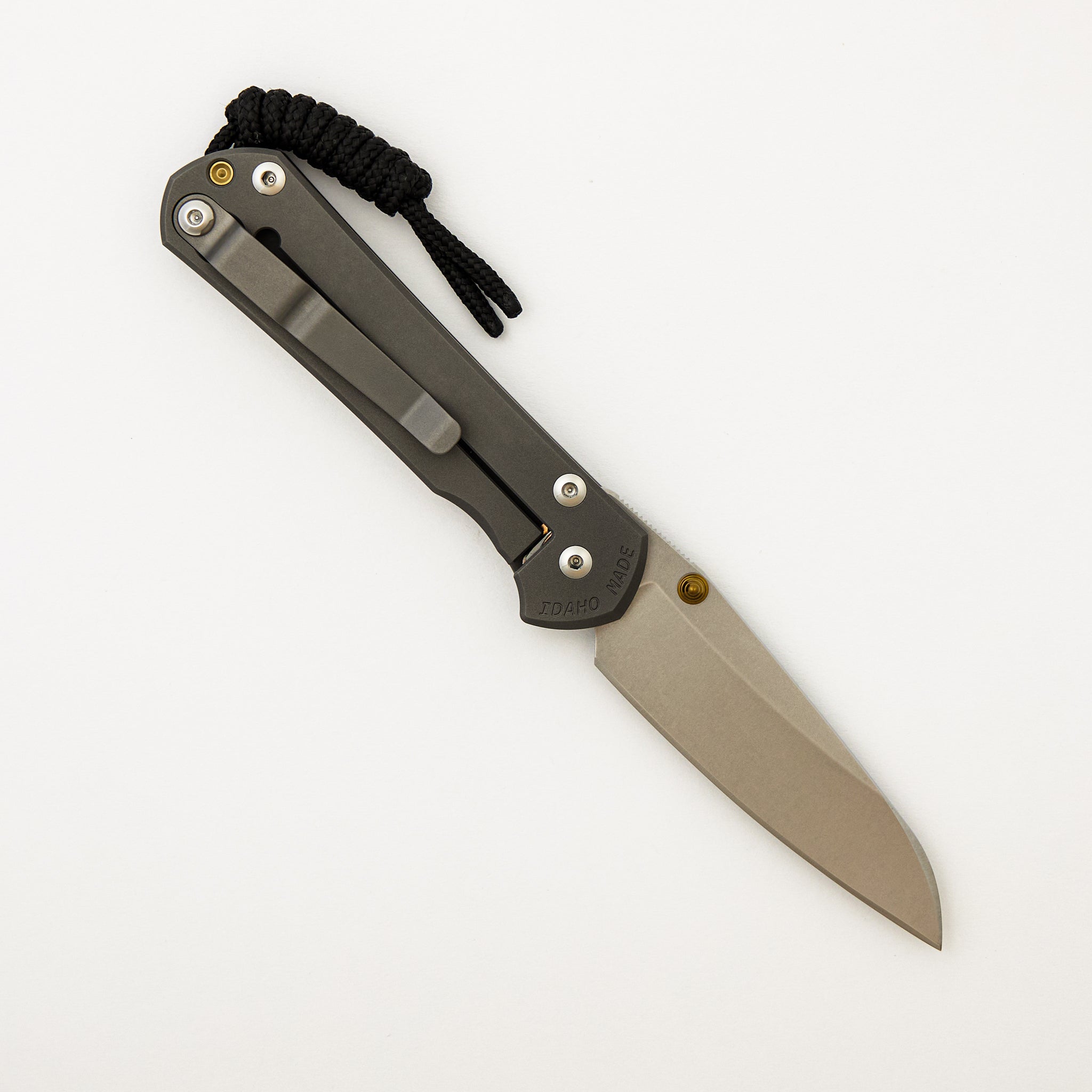 Small Sebenza 31 - Insingo CPM MagnaCut Blade - Glass Blasted - Gold Double Lugs