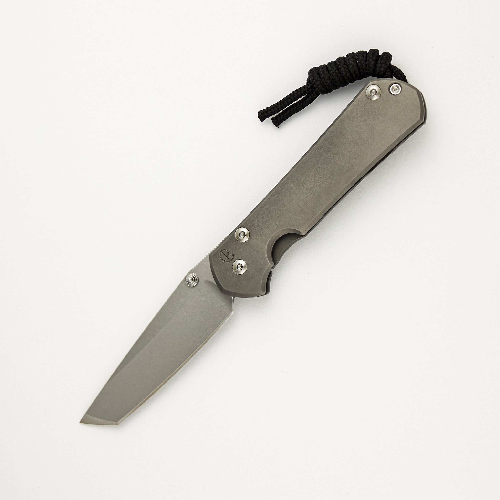 Small Sebenza 31 - Tanto CPM MagnaCut Blade - Glass Blasted - Silver Double Lugs