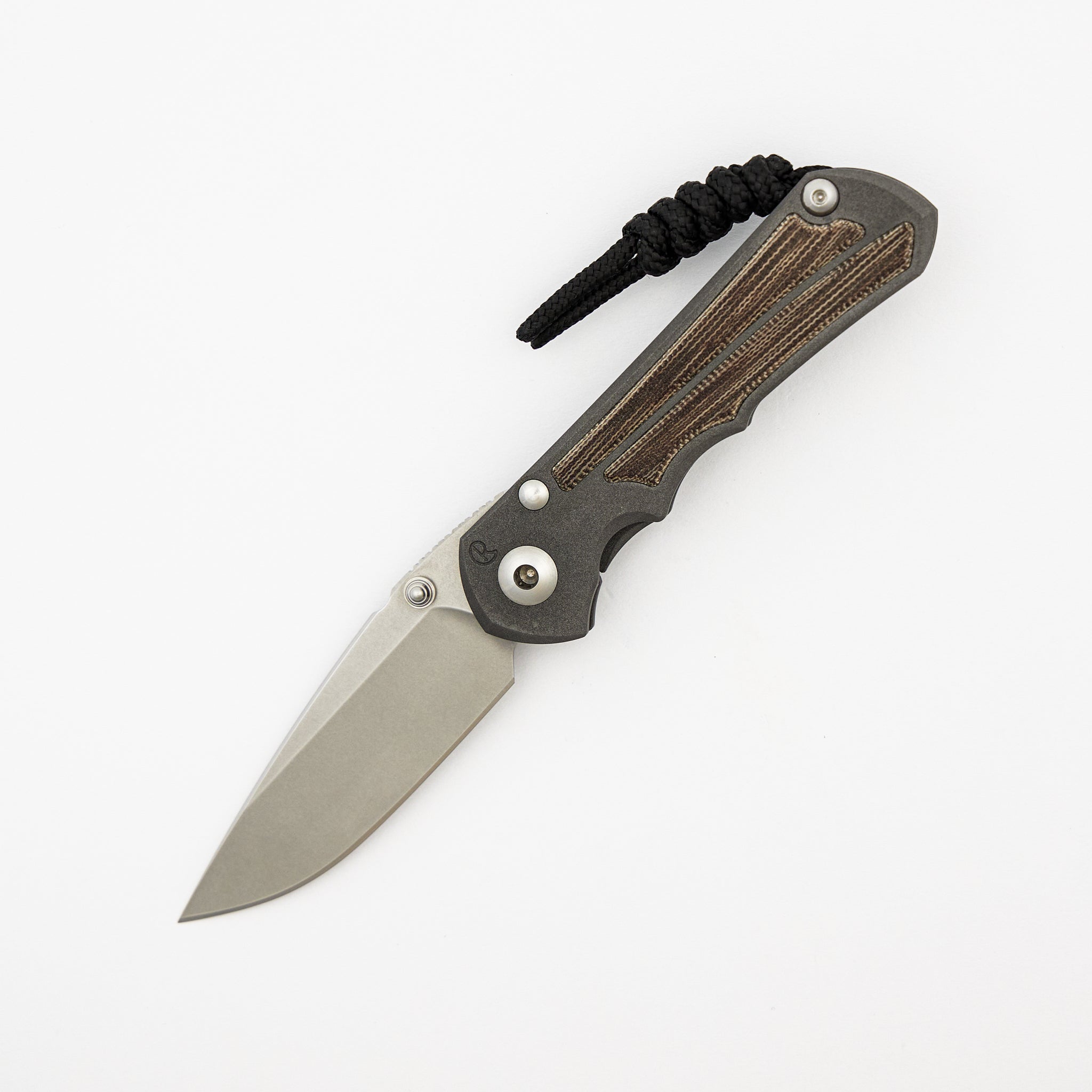 Small Inkosi - Natural Canvas Micarta Inlay - Drop Point CPM S45VN Blade