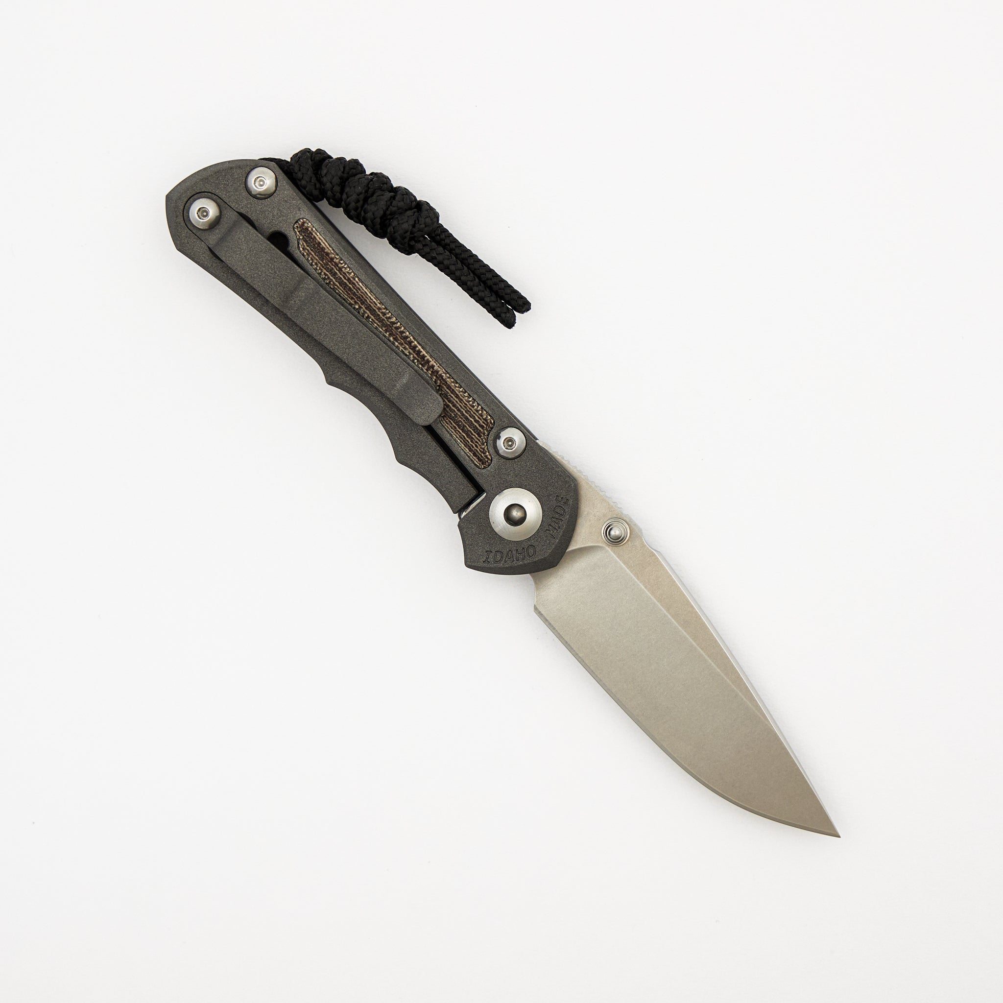 Small Inkosi - Natural Canvas Micarta Inlay - Drop Point CPM S45VN Blade