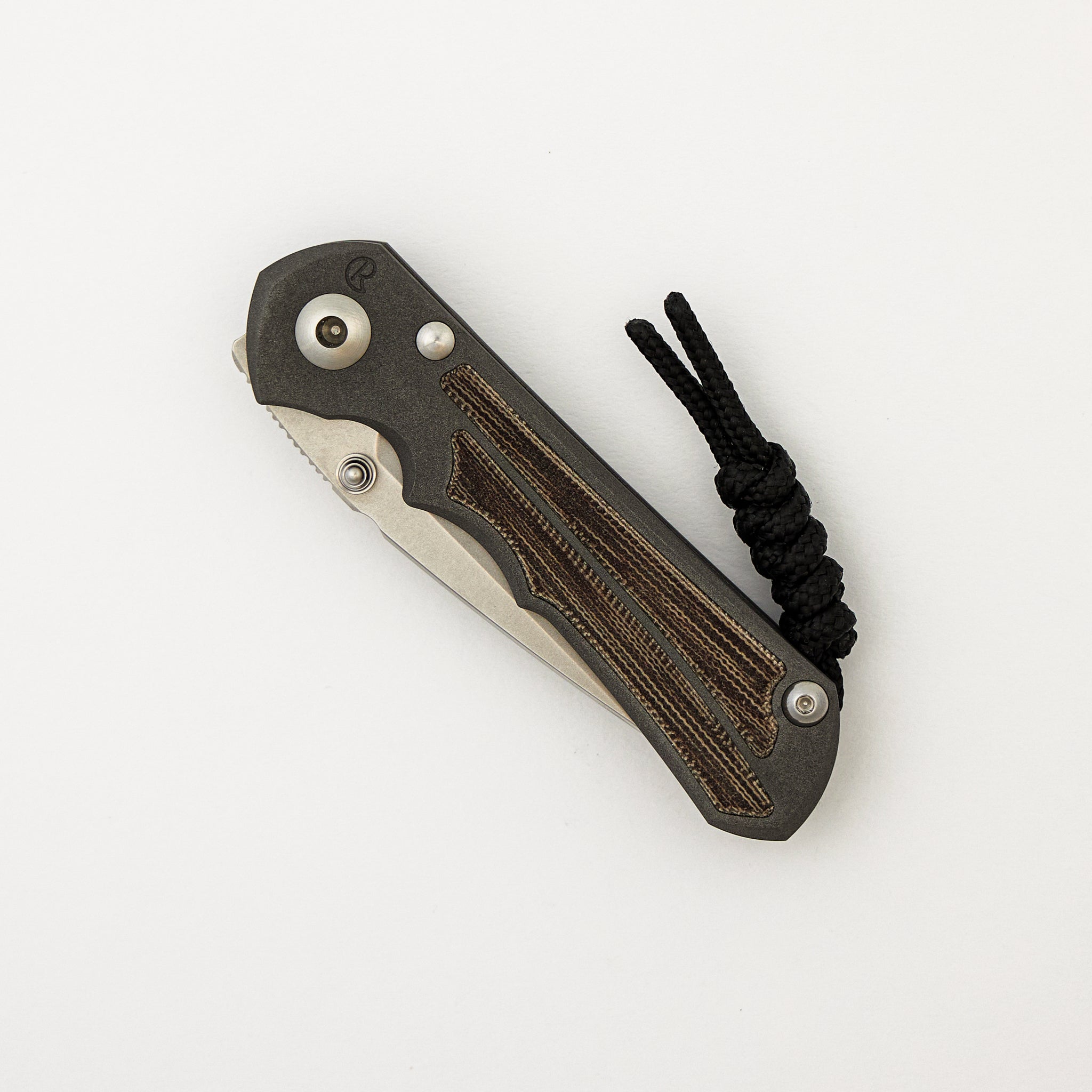 Small Inkosi - Natural Canvas Micarta Inlay - Drop Point CPM S45VN Blade