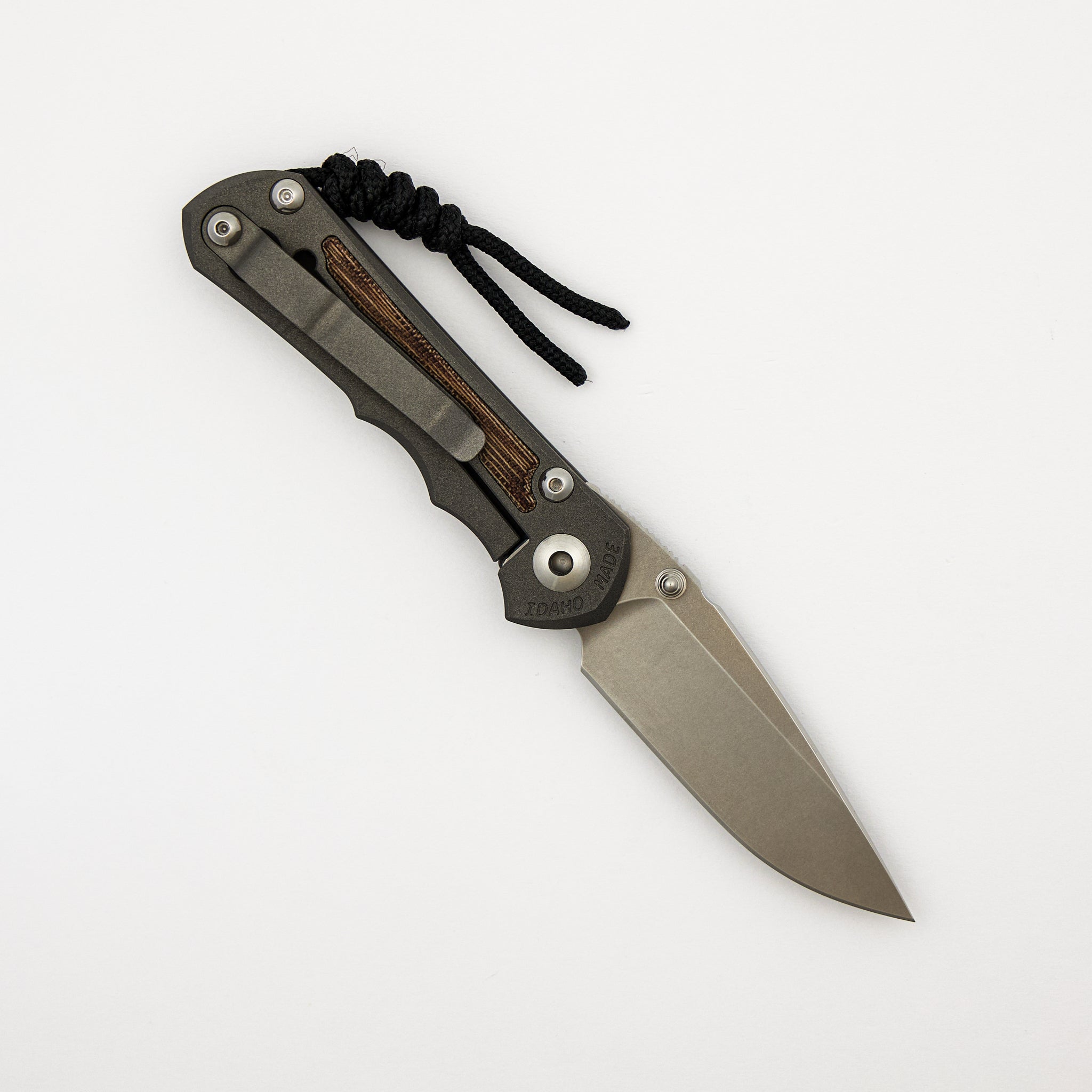 Small Inkosi - Natural Canvas Micarta Inlay - Drop Point CPM MagnaCut Blade