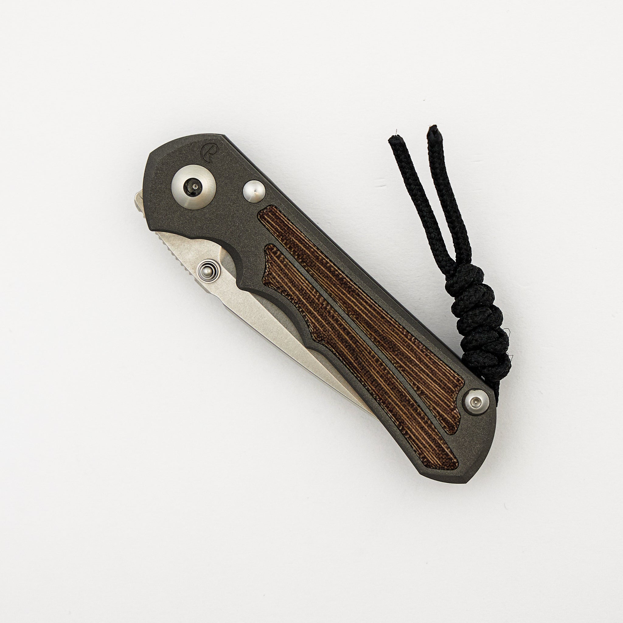 Small Inkosi - Natural Canvas Micarta Inlay - Drop Point CPM MagnaCut Blade