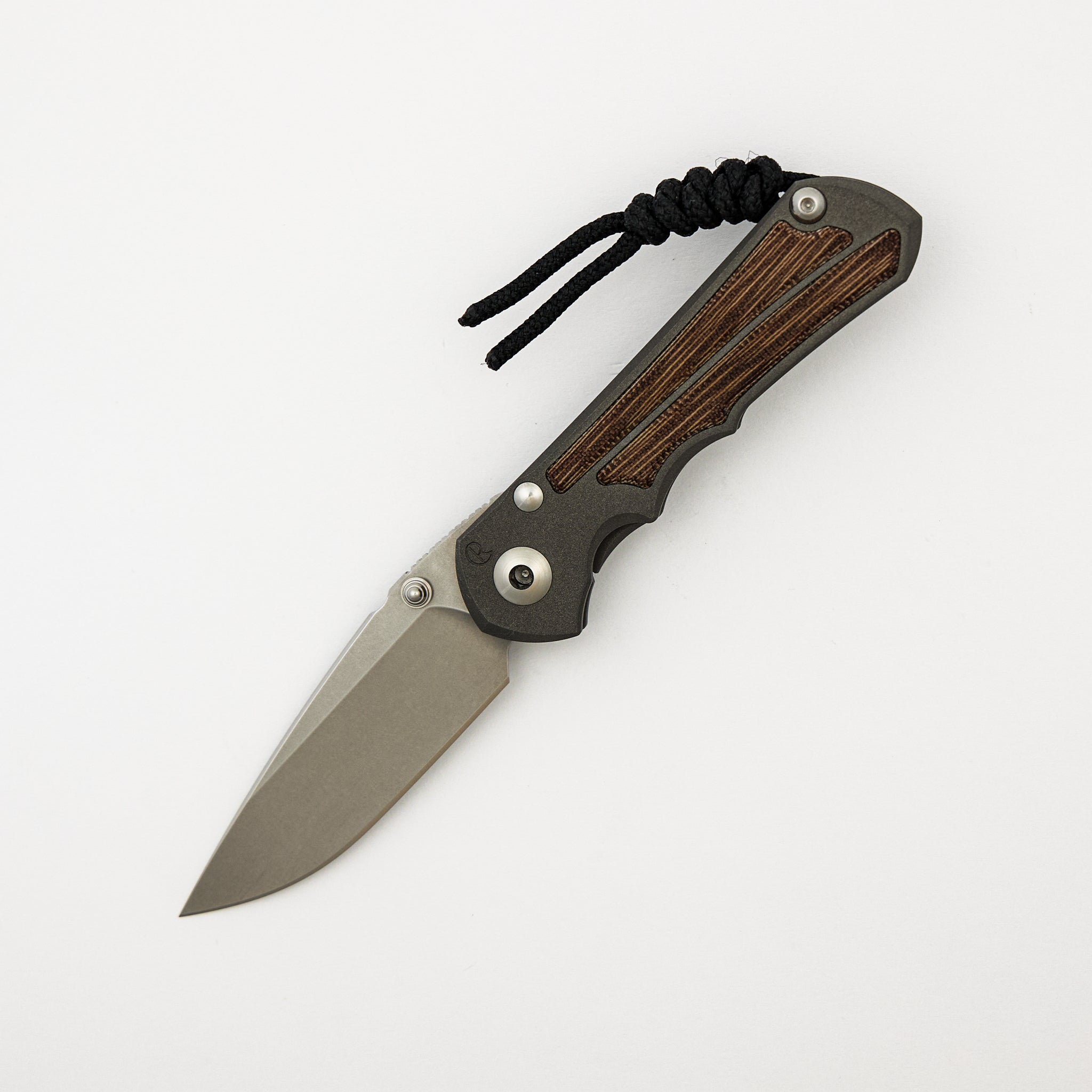 Small Inkosi - Natural Canvas Micarta Inlay - Drop Point CPM MagnaCut Blade