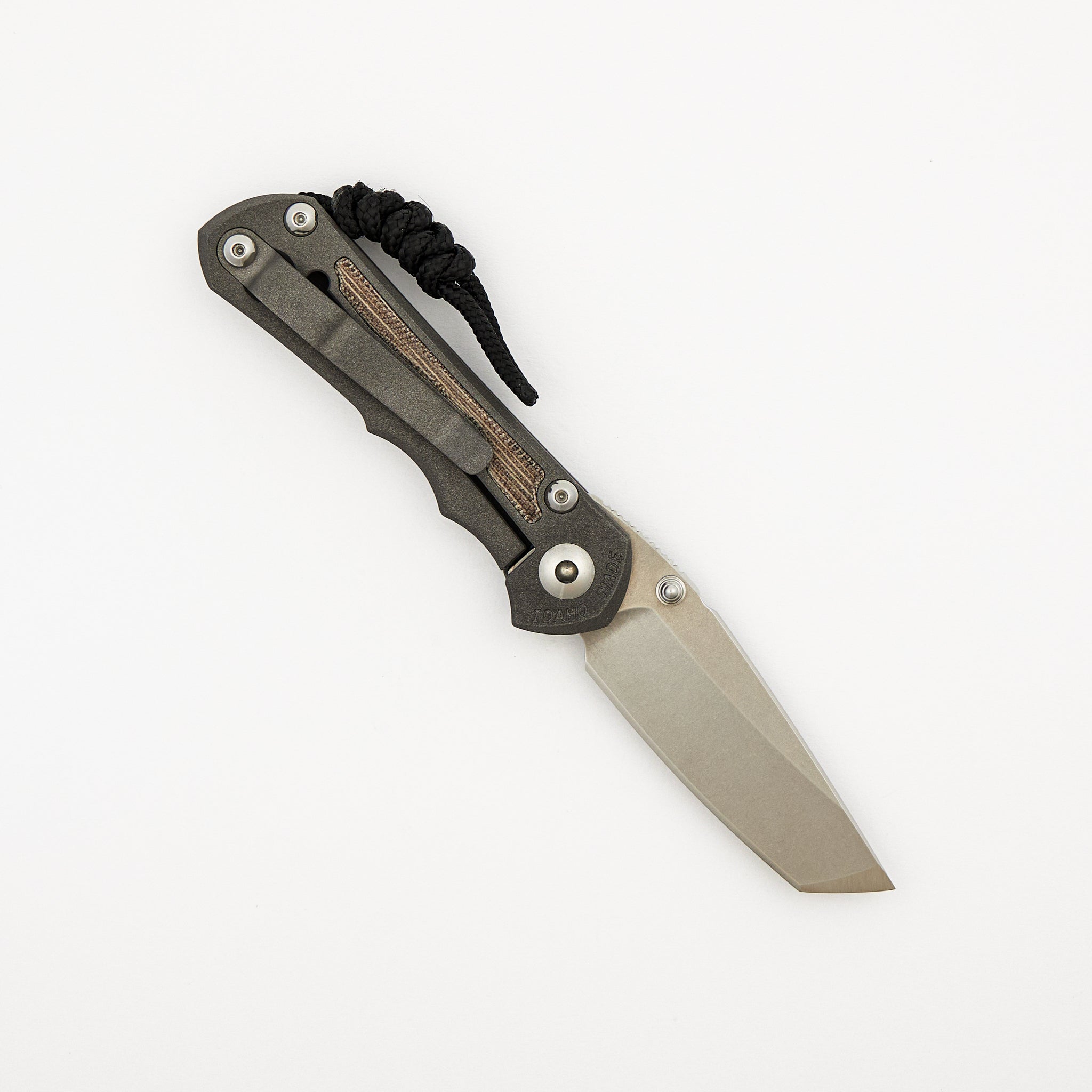 Small Inkosi - Natural Canvas Micarta Inlays - Tanto CPM S45VN Blade