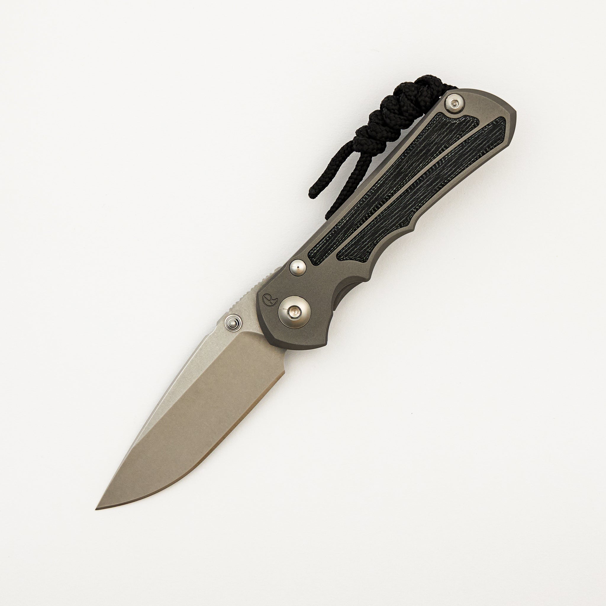 Small Inkosi - Black Canvas Micarta Inlay - Drop Point CPM MagnaCut Blade - Glass Blasted