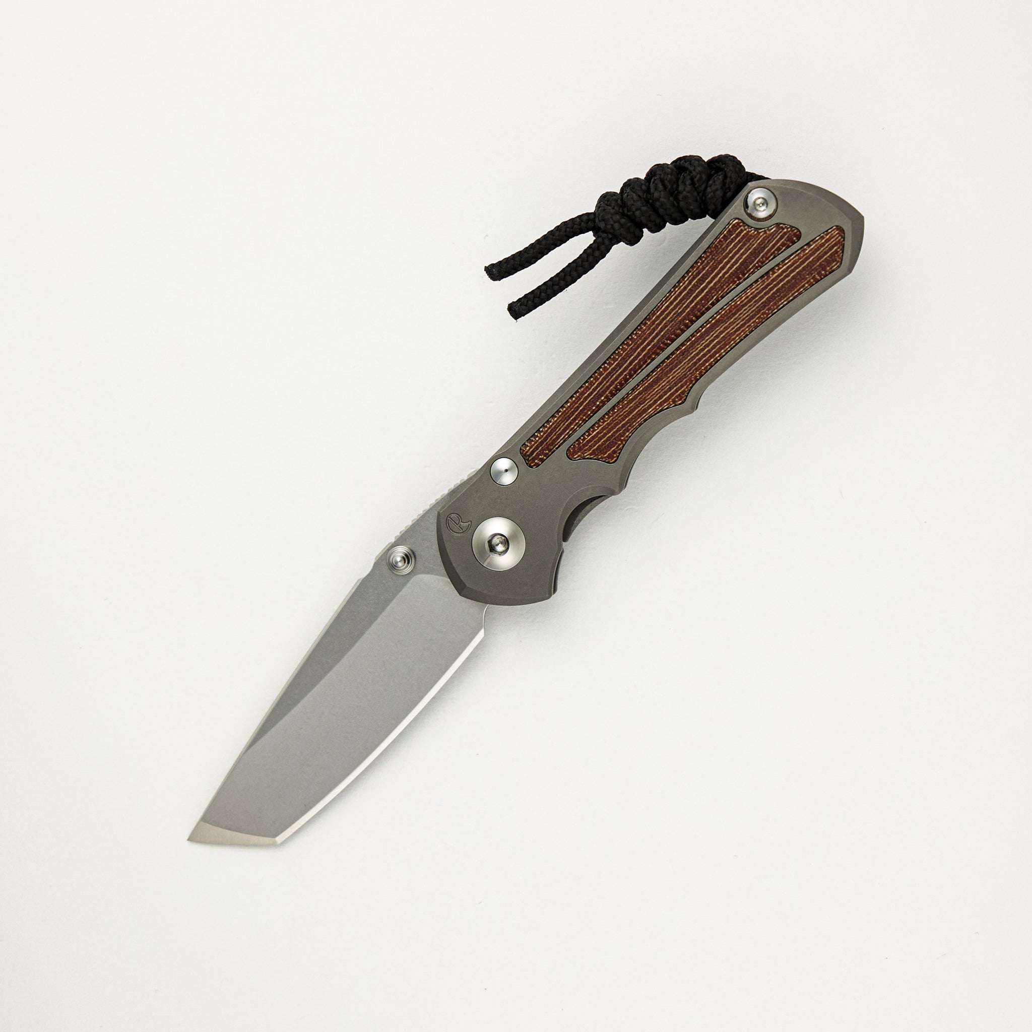 Chris Reeve Small Inkosi - Tanto CPM MagnaCut Blade - Natural Canvas Micarta Inlays - Glass Blasted