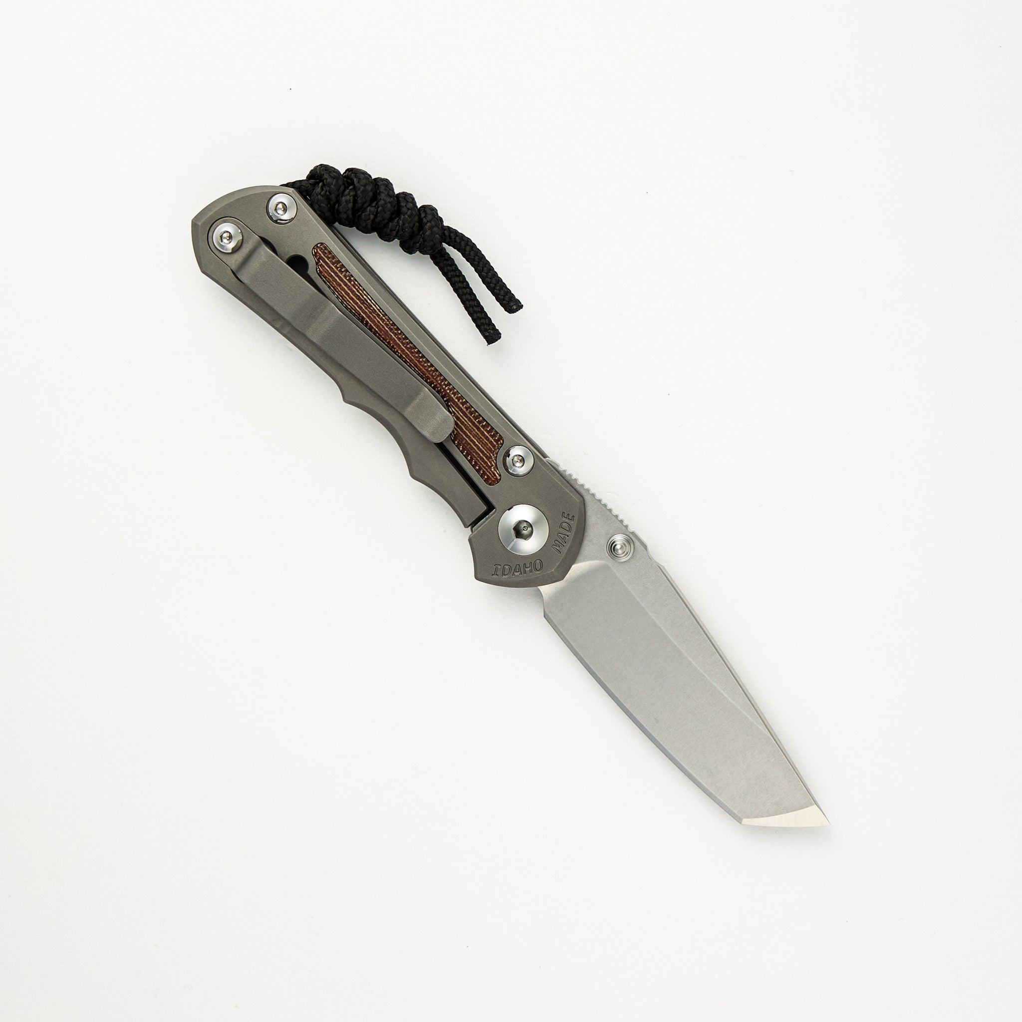 Chris Reeve Small Inkosi - Tanto CPM MagnaCut Blade - Natural Canvas Micarta Inlays - Glass Blasted