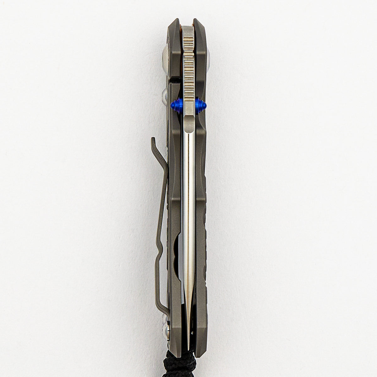 Small Inkosi Crosshatch - Drop Point CPM MagnaCut Blade - Glass Blasted