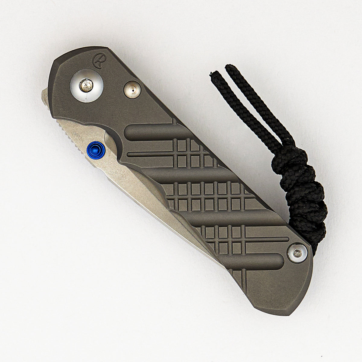 Small Inkosi Crosshatch - Drop Point CPM MagnaCut Blade - Glass Blasted