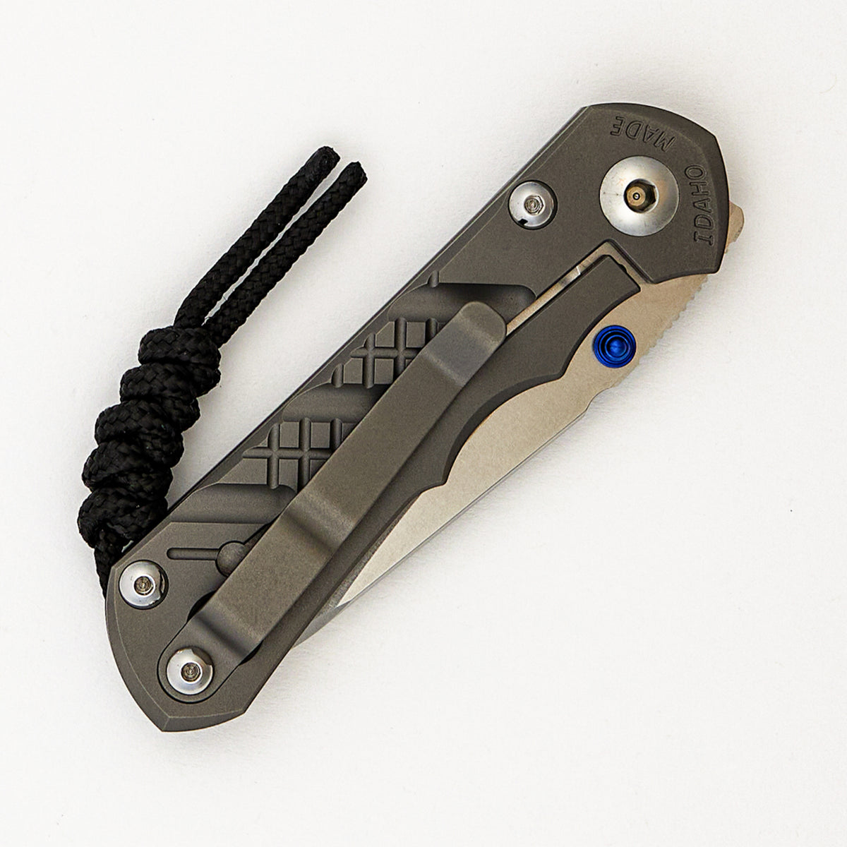 Small Inkosi Crosshatch - Insingo CPM MagnaCut Blade - Glass Blasted