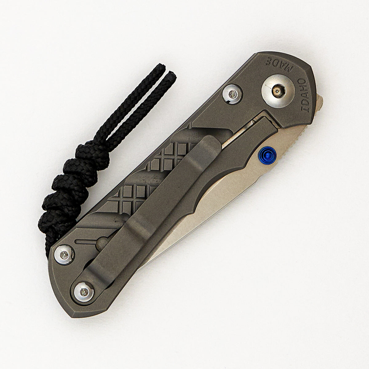 Small Inkosi Crosshatch - Tanto CPM MagnaCut Blade - Glass Blasted