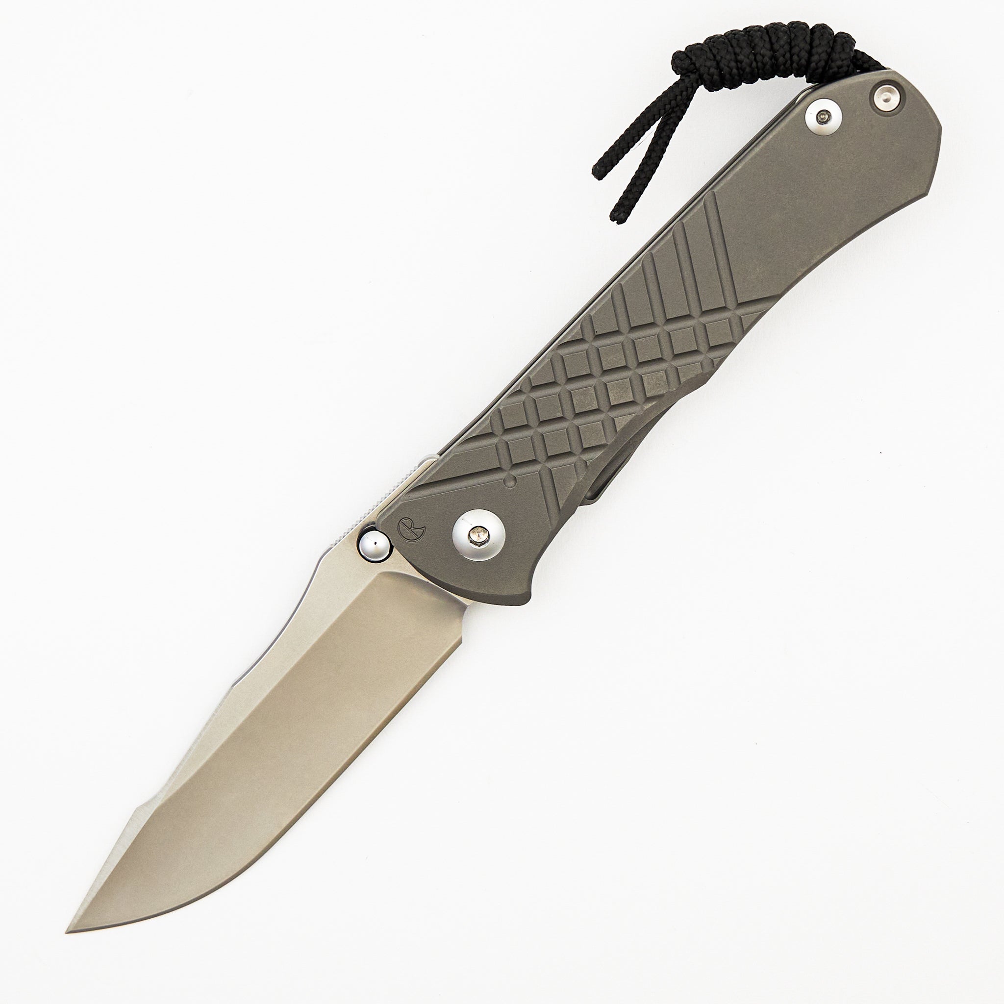 Umnumzaan - Drop Point CPM MagnaCut Blade - Glass Blasted - Titanium Handle