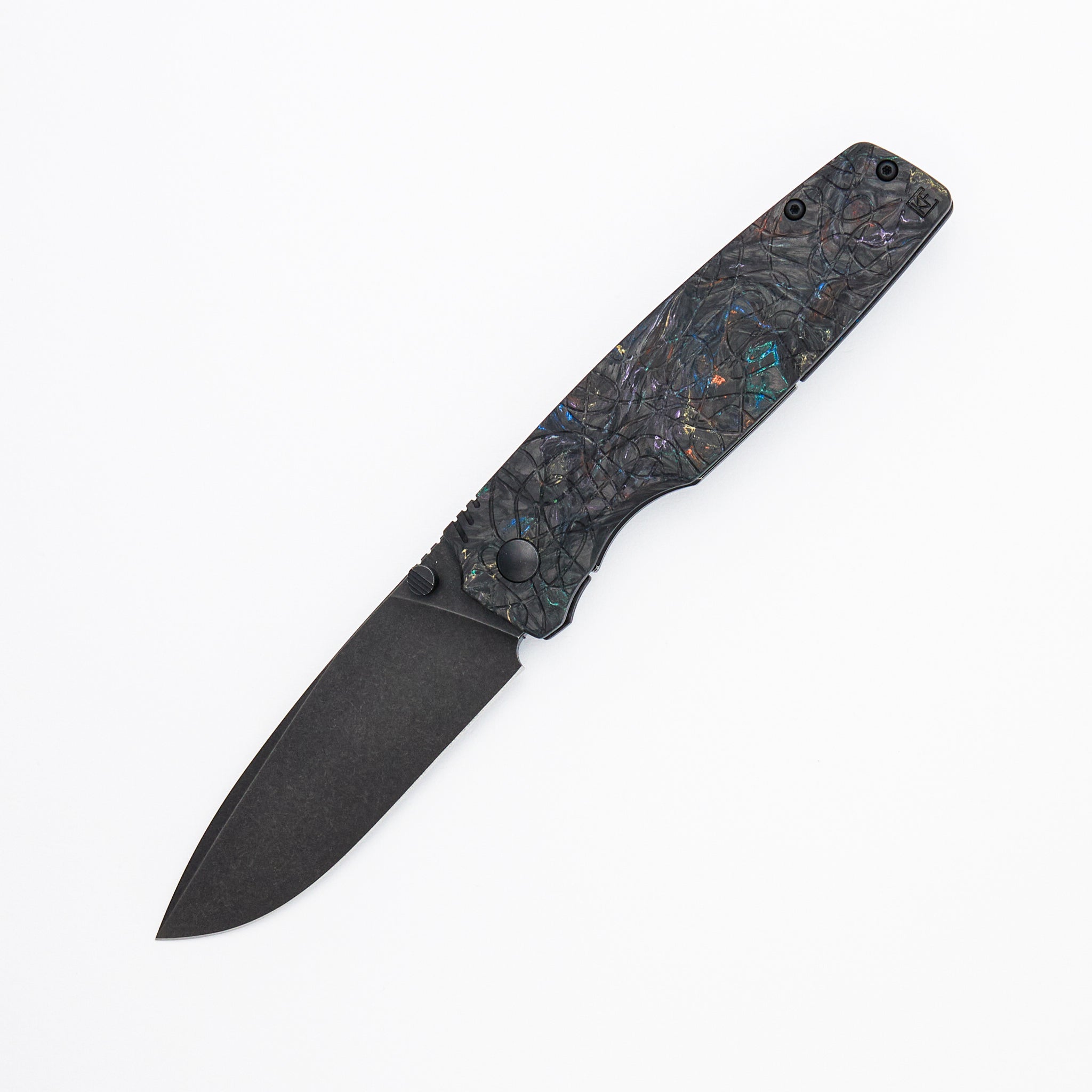 Lex - M398 Blade - Colored Carbon Fiber Handle Handle (Mike Kulygin Design)