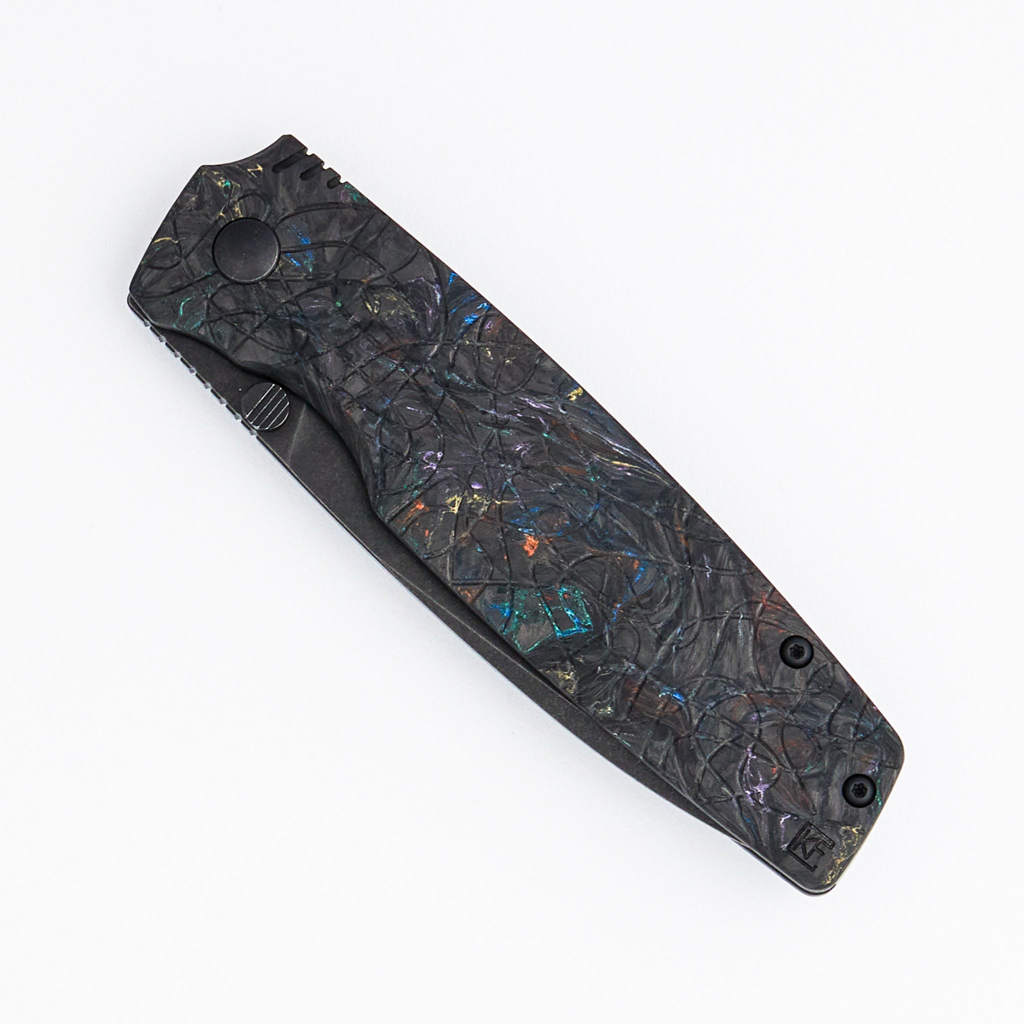 Lex - M398 Blade - Colored Carbon Fiber Handle Handle (Mike Kulygin Design)