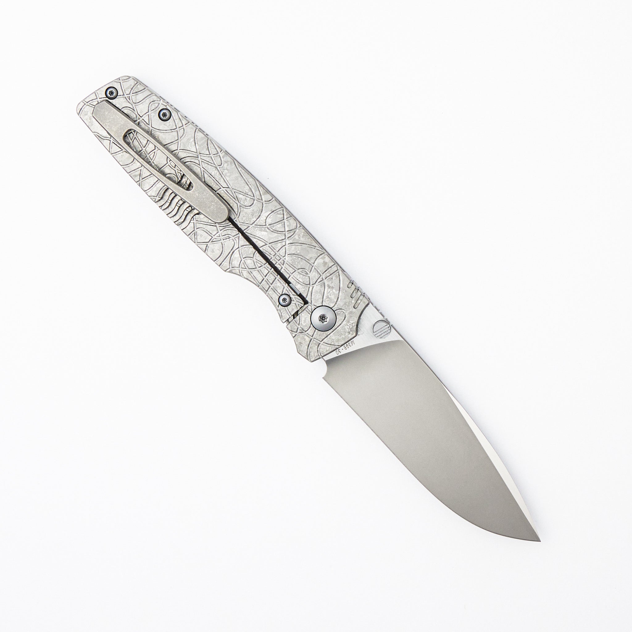 Lex - M398 Blade - CrystalTi Handle Handle (Mike Kulygin Design)
