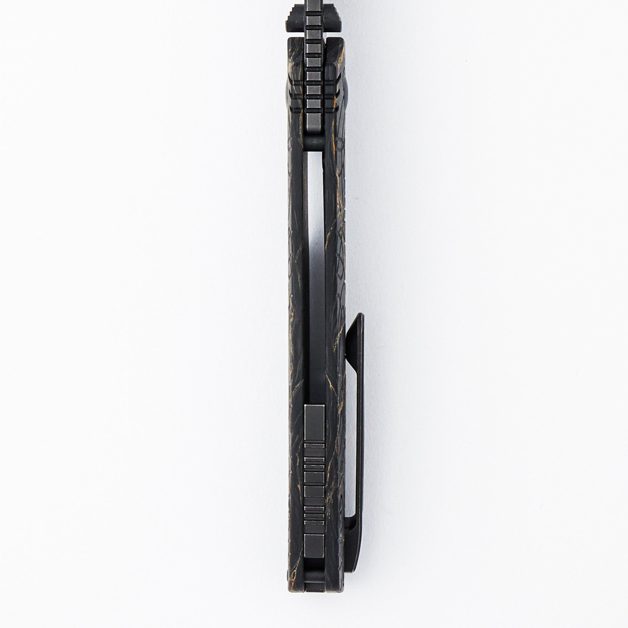 Lex - M398 Blade - Gold Carbon Fiber Handle Handle (Mike Kulygin Design)