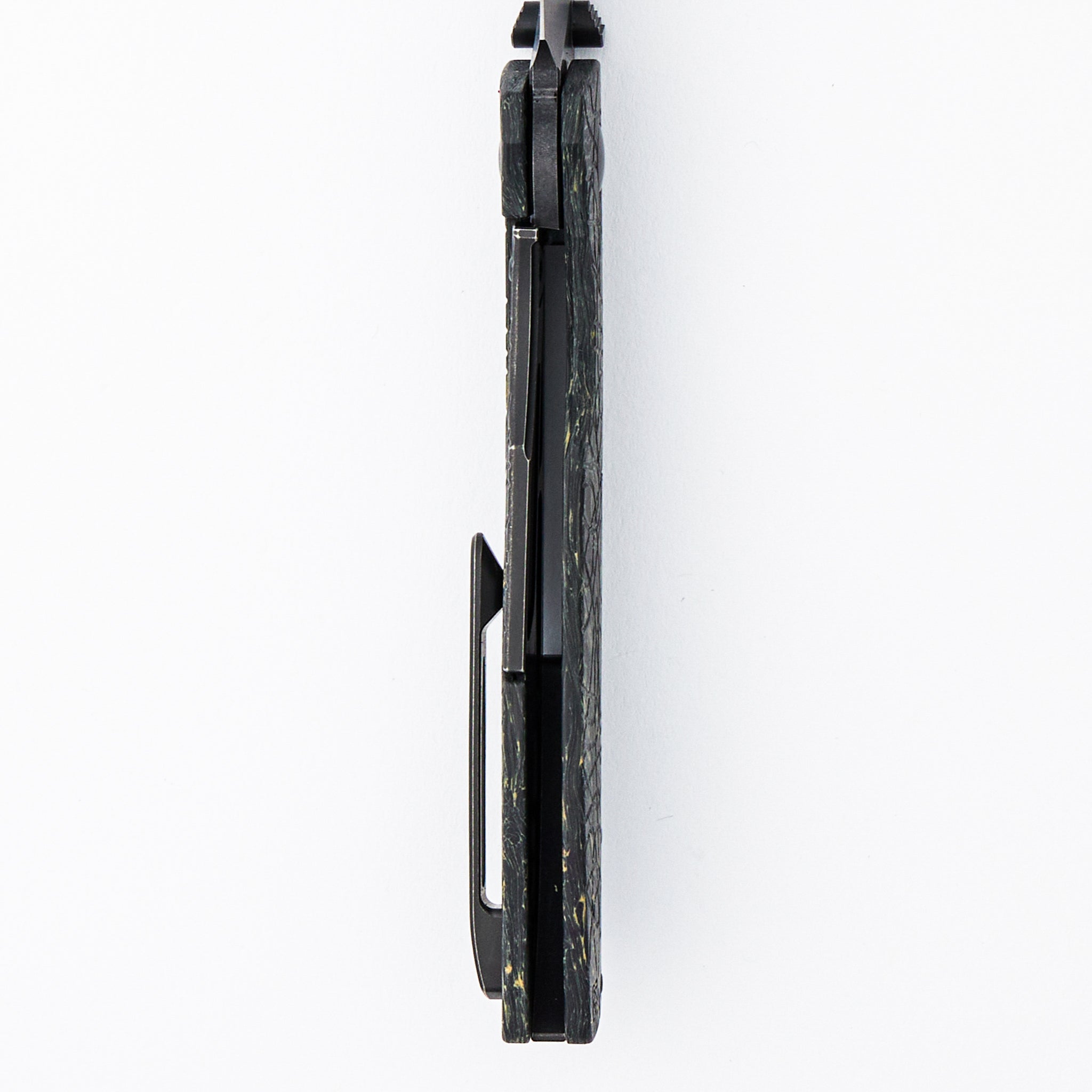 Lex - M398 Blade - Black/Yellow Carbon Fiber Handle (Mike Kulygin Design)
